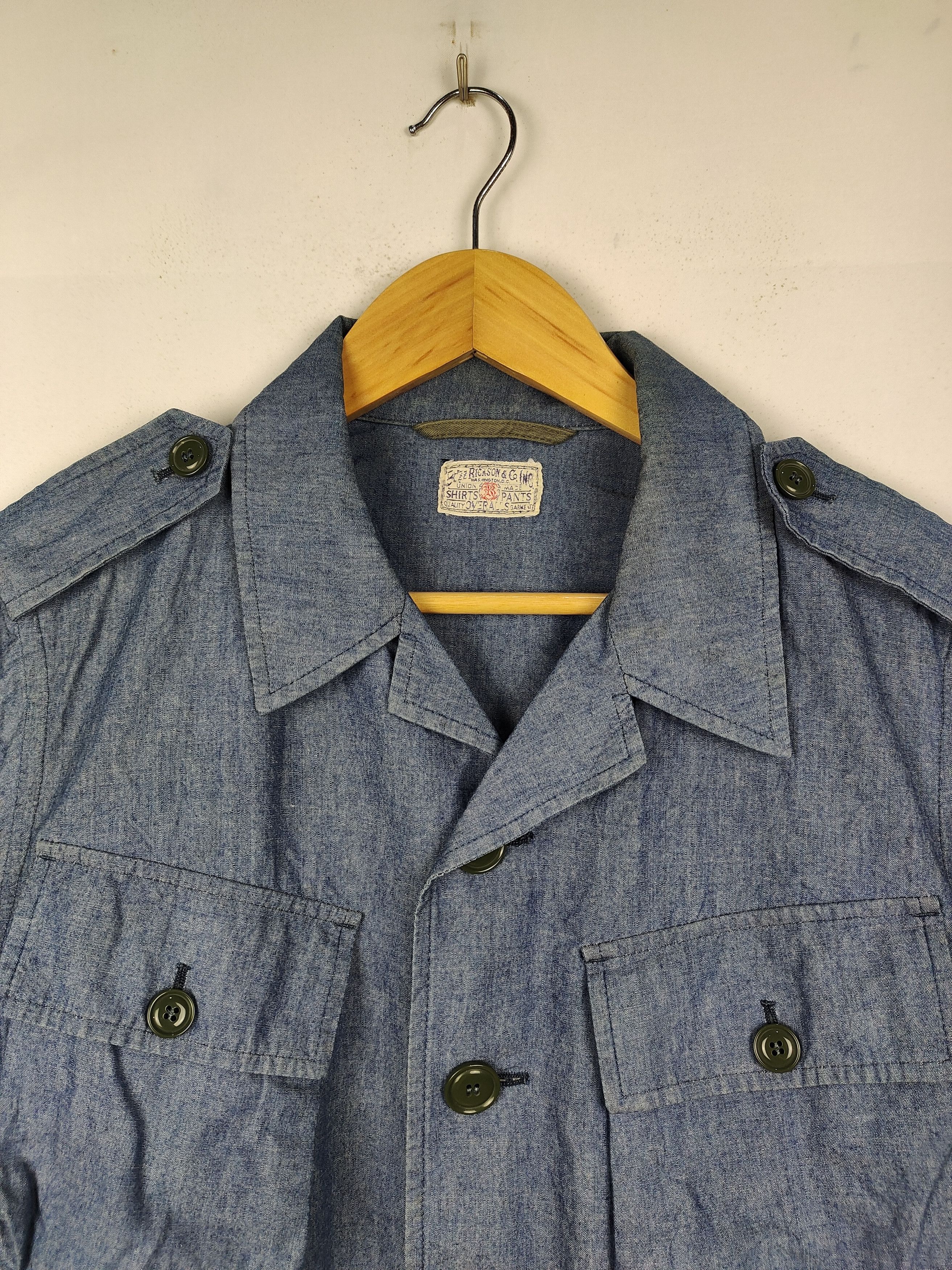 Buzz Rickson's Vintage Buzz Ricksons Selvedge Slant Pocket BDU field jacket Size US M / EU 48-50 / 2 - 2 Thumbnail
