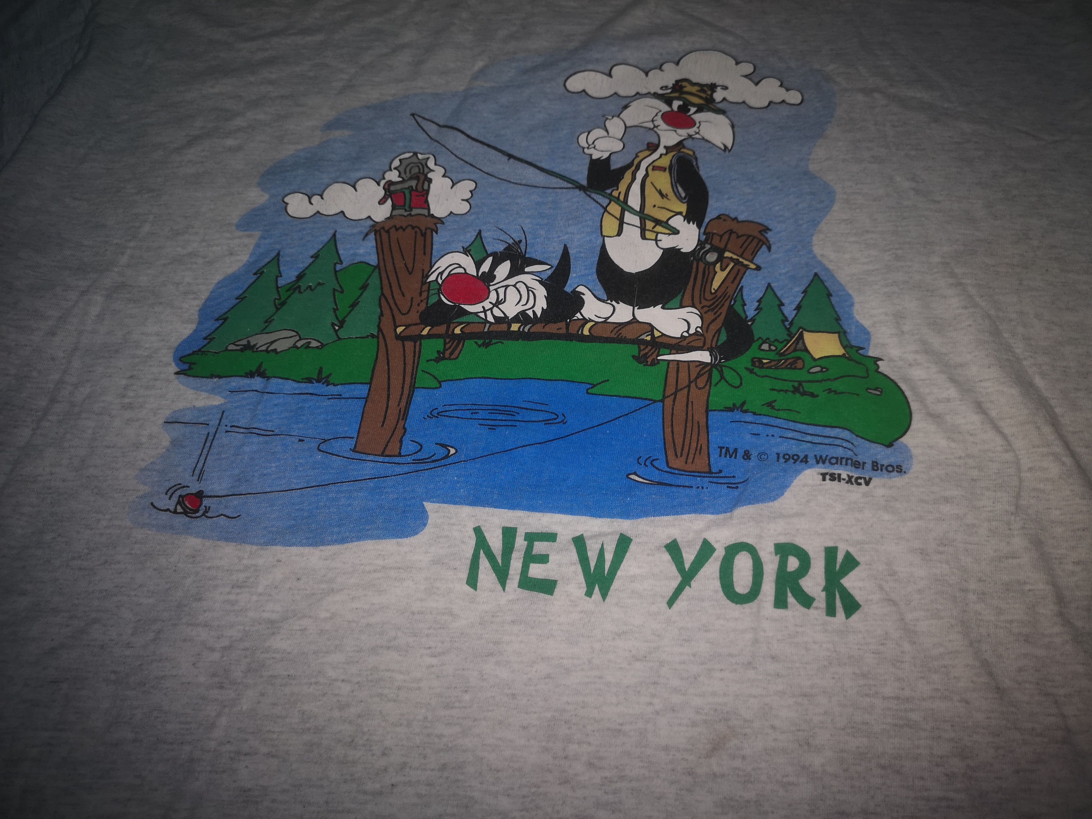 Cartoon Network × Vintage × Warner Bros Vintage 90s Looney Tunes Sylvester The Cat Warner Bros Shirt Size US XXL / EU 58 / 5 - 7 Thumbnail