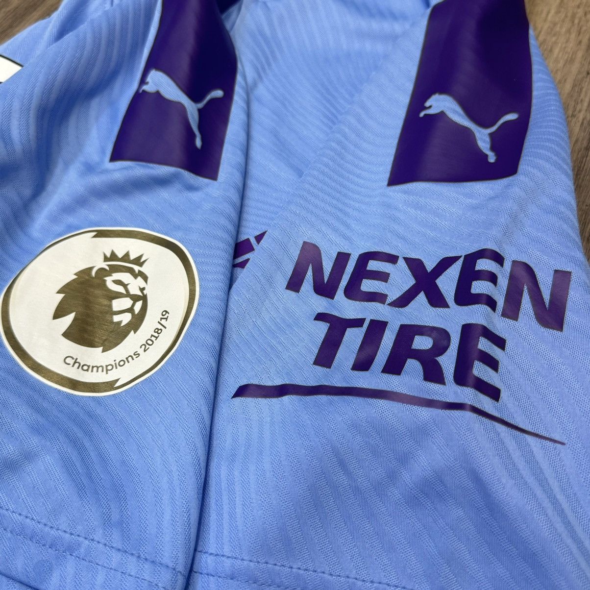 Puma Manchester City 19/20 Match issued home shirt #8 Gundogan Size US L / EU 52-54 / 3 - 7 Thumbnail