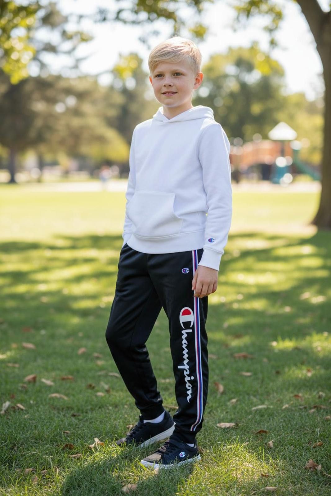 Champion Champion Boys' Black Sweatpants with Logo Size ONE SIZE - 1 Thumbnail