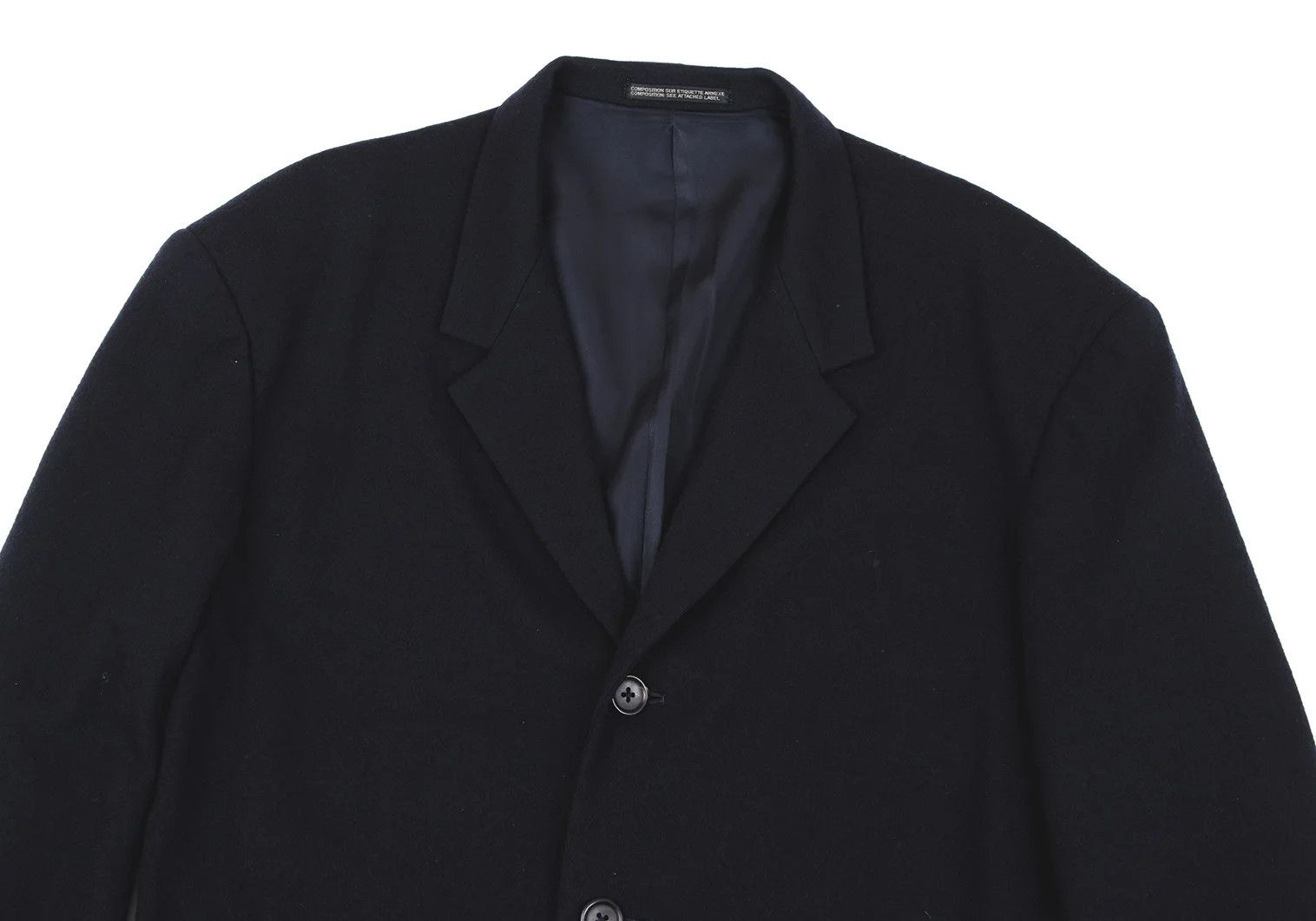 Yohji Yamamoto Yohji Yamamoto Wool Pocket Jacket Navy M Size US M / EU 48-50 / 2 - 2 Thumbnail
