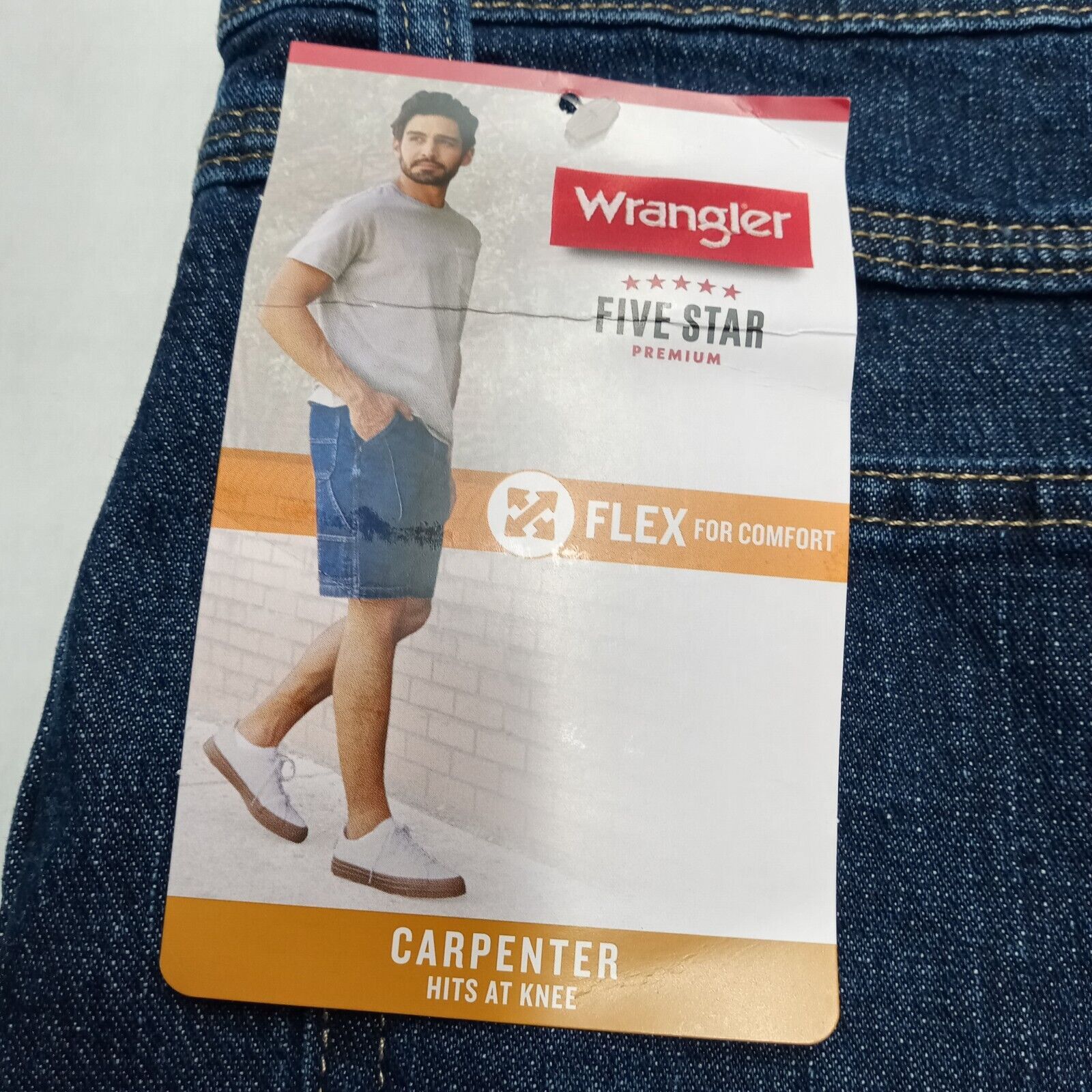 Wrangler Wrangler Carpenter Flex Denim Shorts Men's 46 Blue 10" Ins Size US 44 / EU 60 - 5 Thumbnail