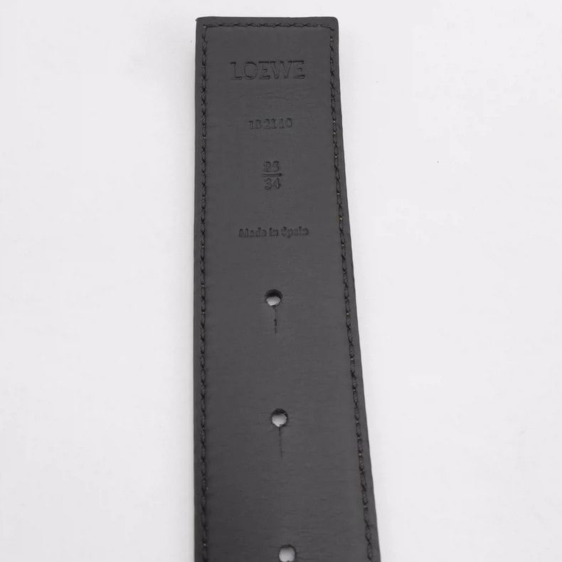 Loewe LOEWE Anagram leather patch metal buckle double sided belt Size ONE SIZE - 4 Thumbnail