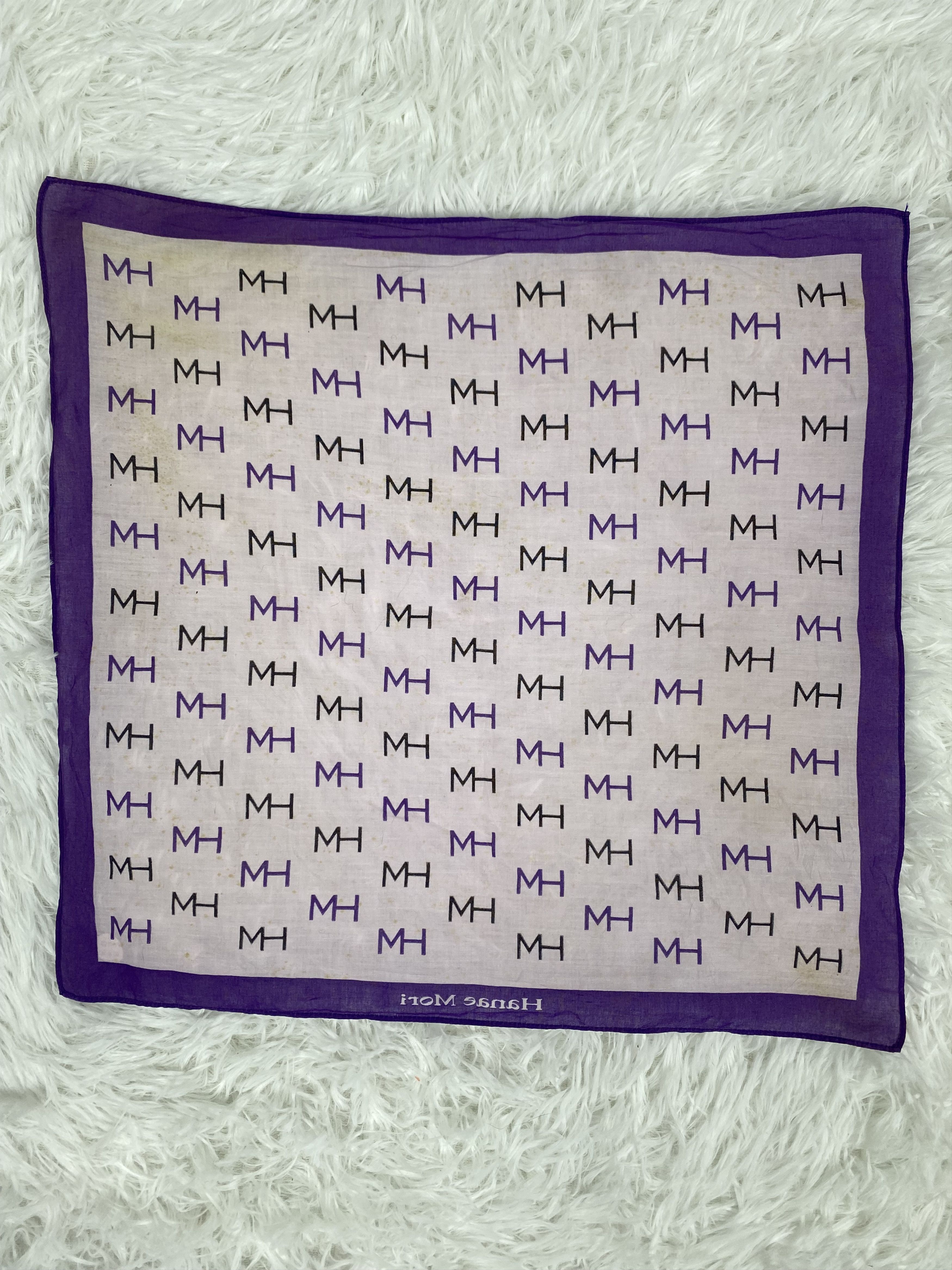 Hanae Mori Vintage Hanae Mori Handkerchief PH0153 Size ONE SIZE - 5 Thumbnail
