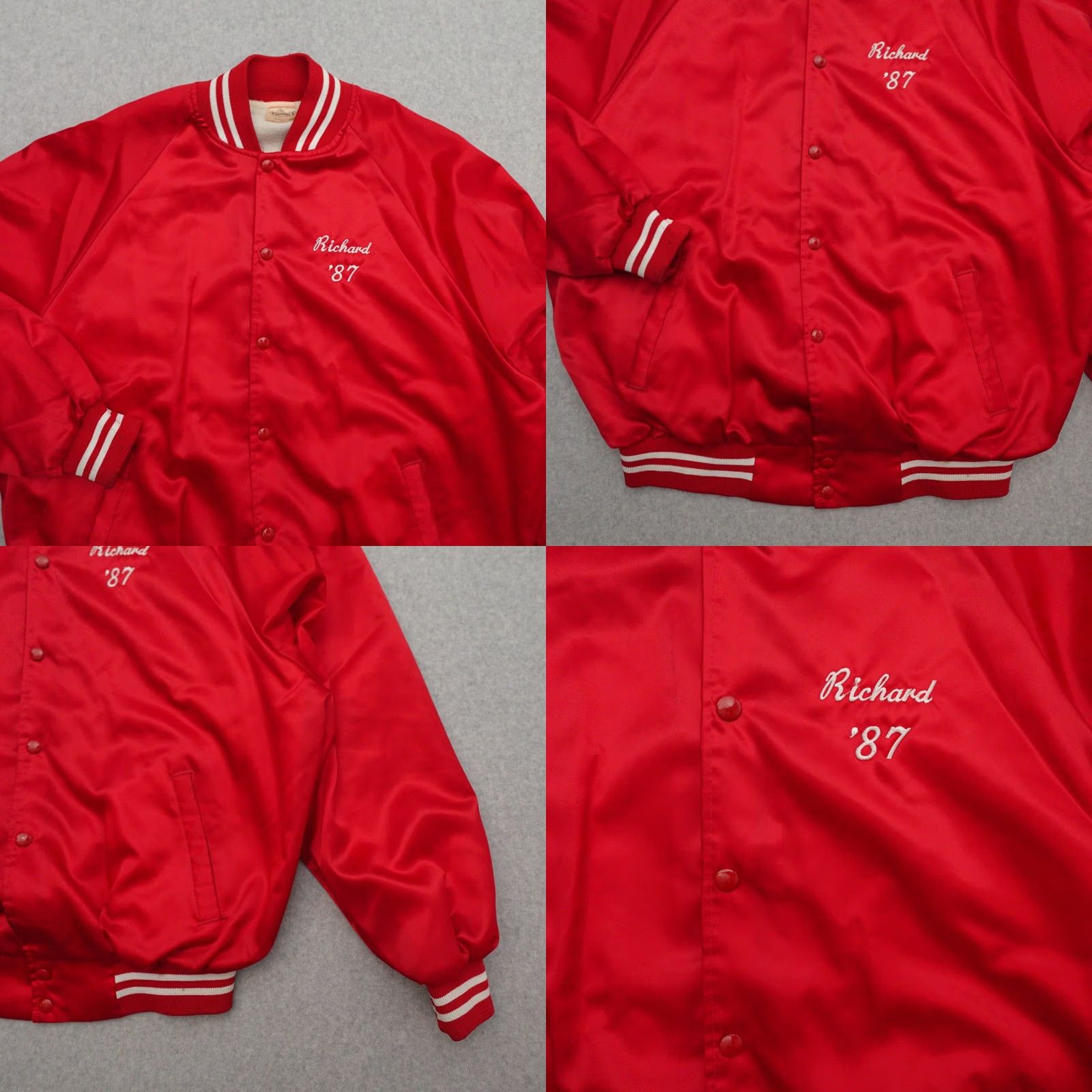 Vintage VTG Auburn Sportswear Motorcycle Jacket Mens 2XL Red Nylon 28x26 Racing Races Belted Vintage Auburn Sportswear Jacket Mens 2XL Red Nylon 28x26 Size US XXL / EU 58 / 5 - 8 Thumbnail