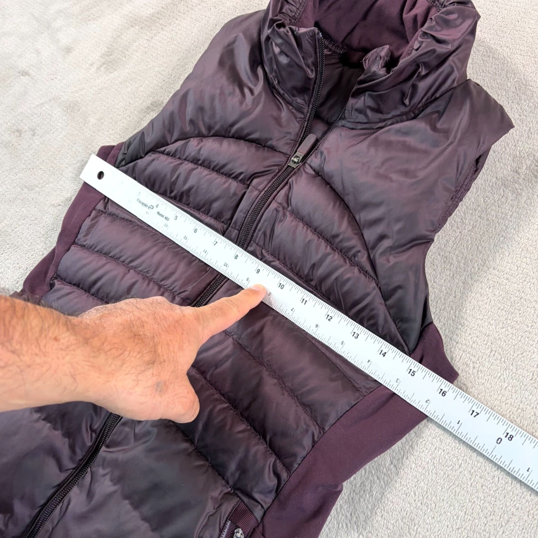 Lululemon Lululemon Vest Women 6 Plum Puffer Down Nylon Zip Pockets Purple Solid Winter Fall Spring Size M / US 6-8 / IT 42-44 - 6 Thumbnail