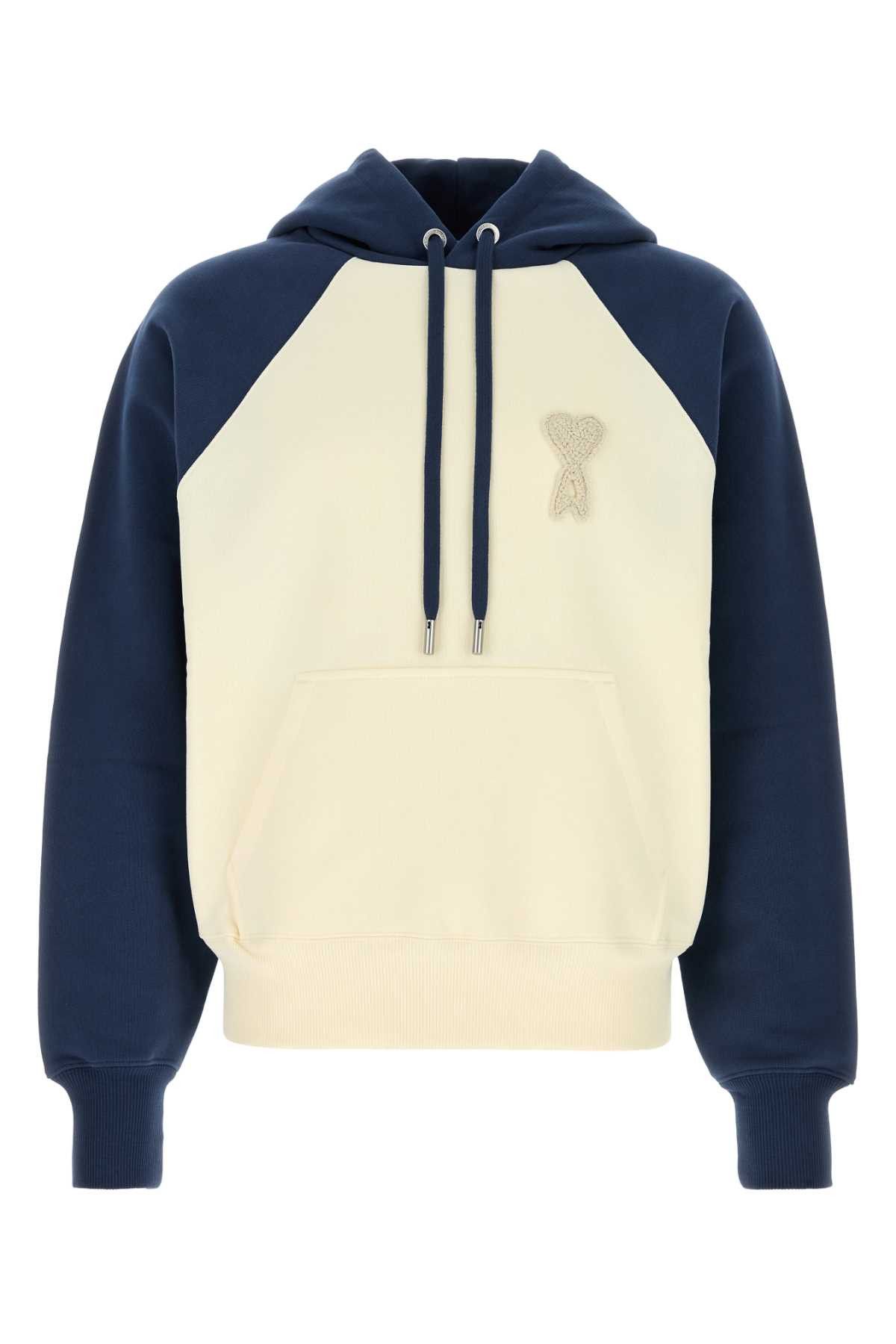 AMI Two-Tone Cotton Sweatshirt Size US S / EU 44-46 / 1 - 1 Thumbnail
