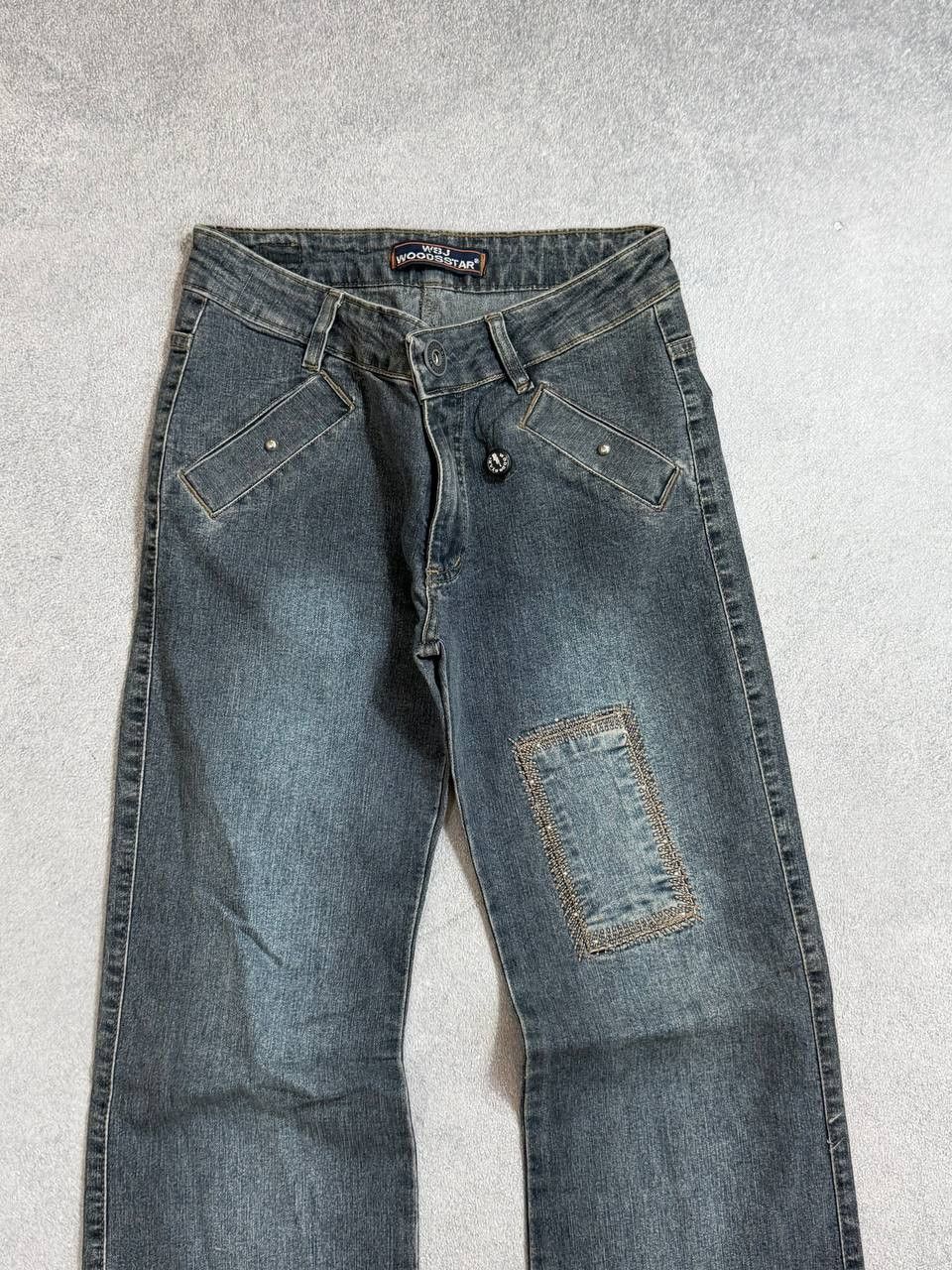 Japanese Brand vtg junya watanabe style avant-garde flared denim jeans Size 28" / US 6 / IT 42 - 5 Thumbnail