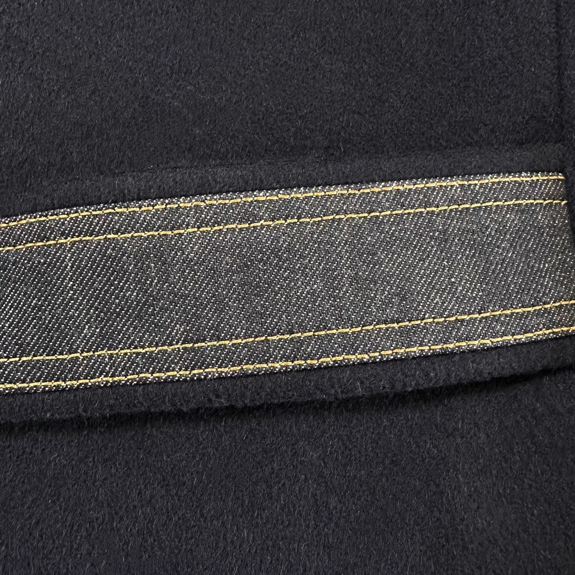 Dior Dior Navy Camel Hair Blazer w/ Denim Trim 50 Size 50S - 4 Thumbnail