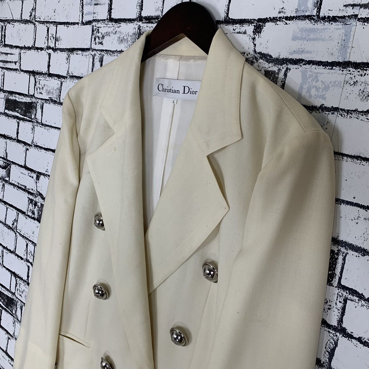 Christian Dior Monsieur × Vintage Vintage Christian Dior Double Breasted Blazer Size L / US 10 / IT 46 - 3 Thumbnail