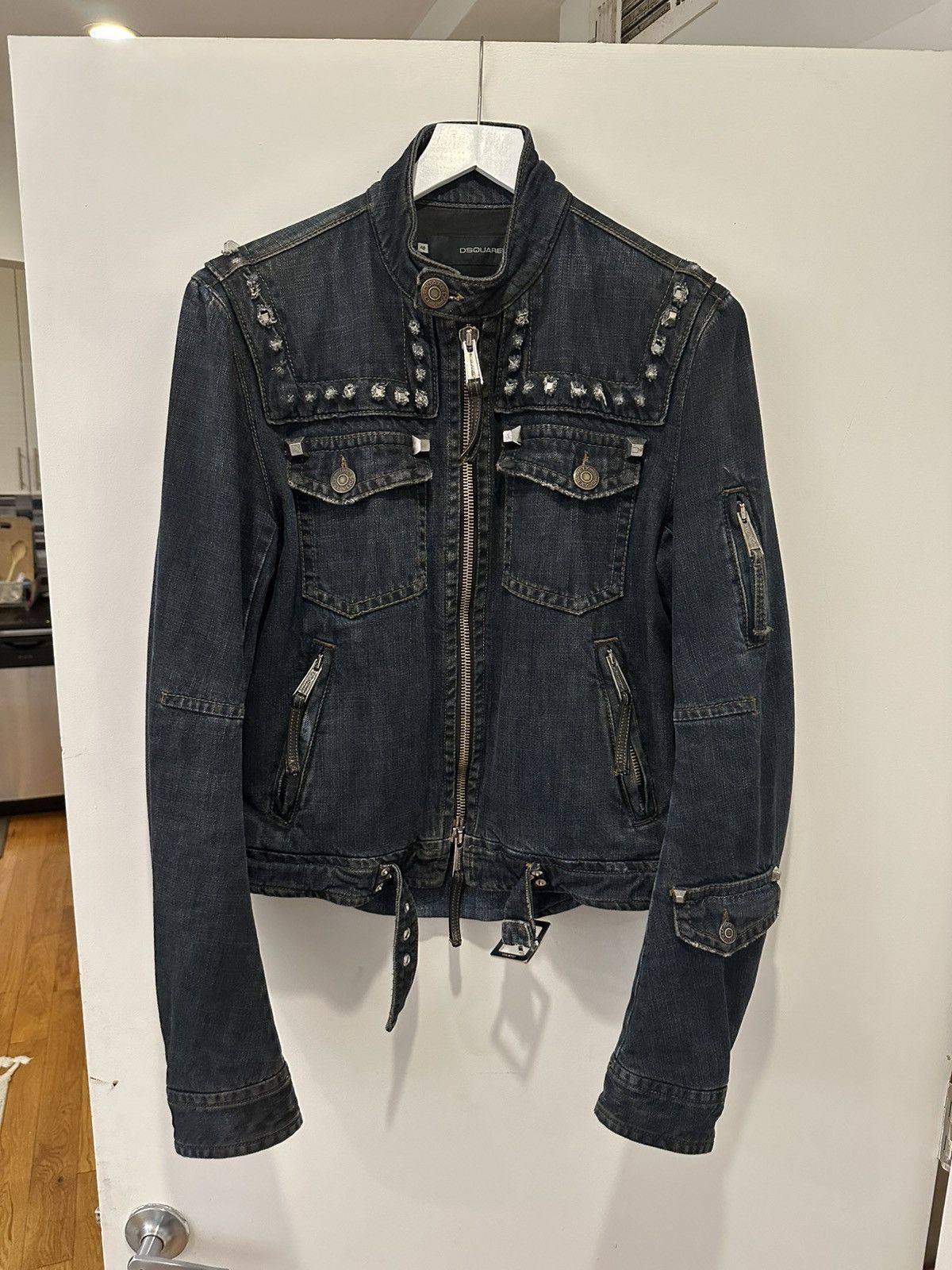 Dsquared2 Dsquared2 aw05 denim biker jacket Size US M / EU 48-50 / 2 - 2 Thumbnail