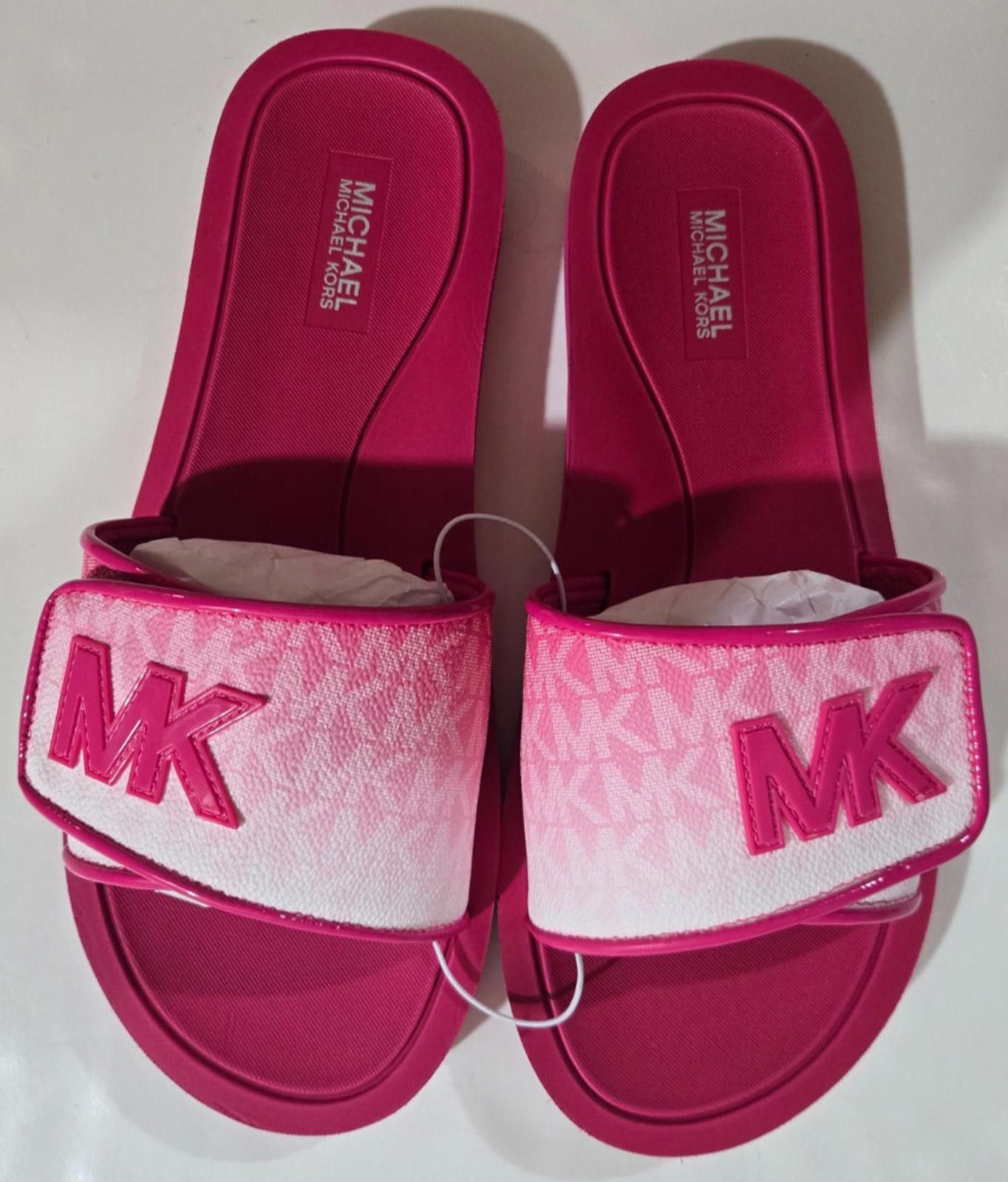 Michael Kors Michael Kors Women Slide MK Palmer Flip Flop Ombre Pink 8 M Size US 8 / IT 38 - 1 Thumbnail