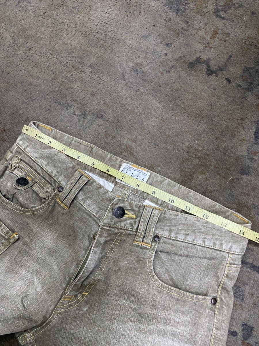 2000s kuko yous satisfait stone wash flared denim pants