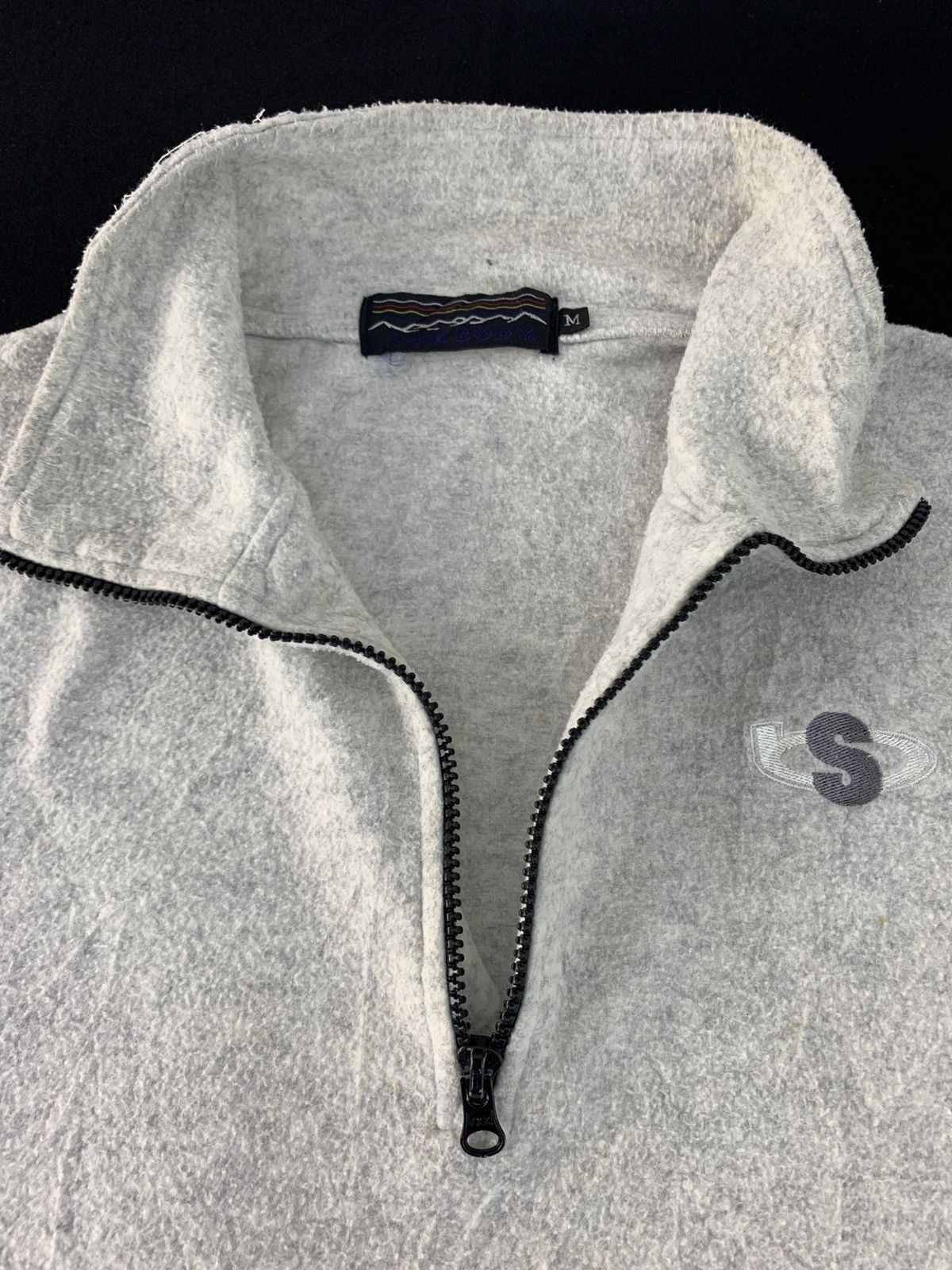Japanese Brand Sun Body Half Zip Small S Logo Style Sweatshirt Size US L / EU 52-54 / 3 - 4 Thumbnail