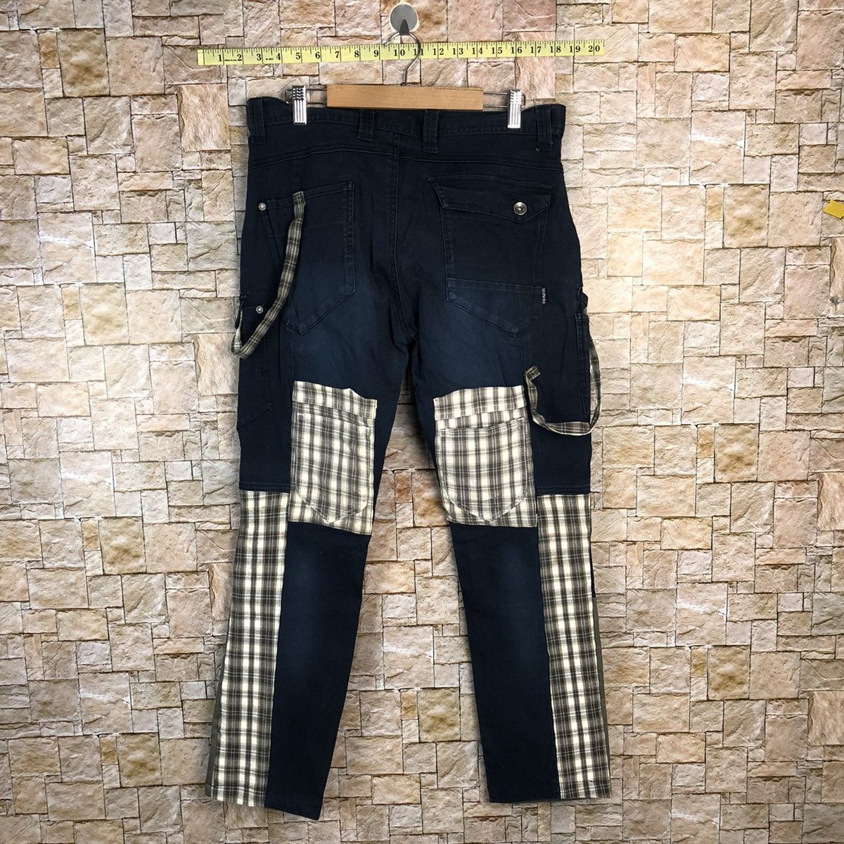 Japanese Brand DL Japanese Custom D.Blue Cargo Multipocket Pants #A354 Size US 31 - 17 Thumbnail
