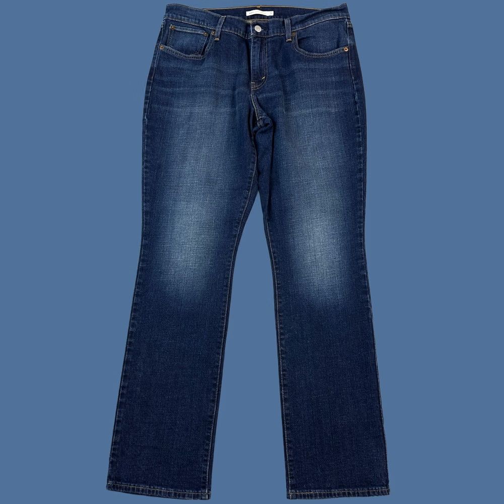 Levi's Levi's 414 Jeans Women’s 31 34x32 Dark Wash Denim Relaxed Straight Stretch Jeans Size 24" / US 00 / IT 34 - 1 Thumbnail