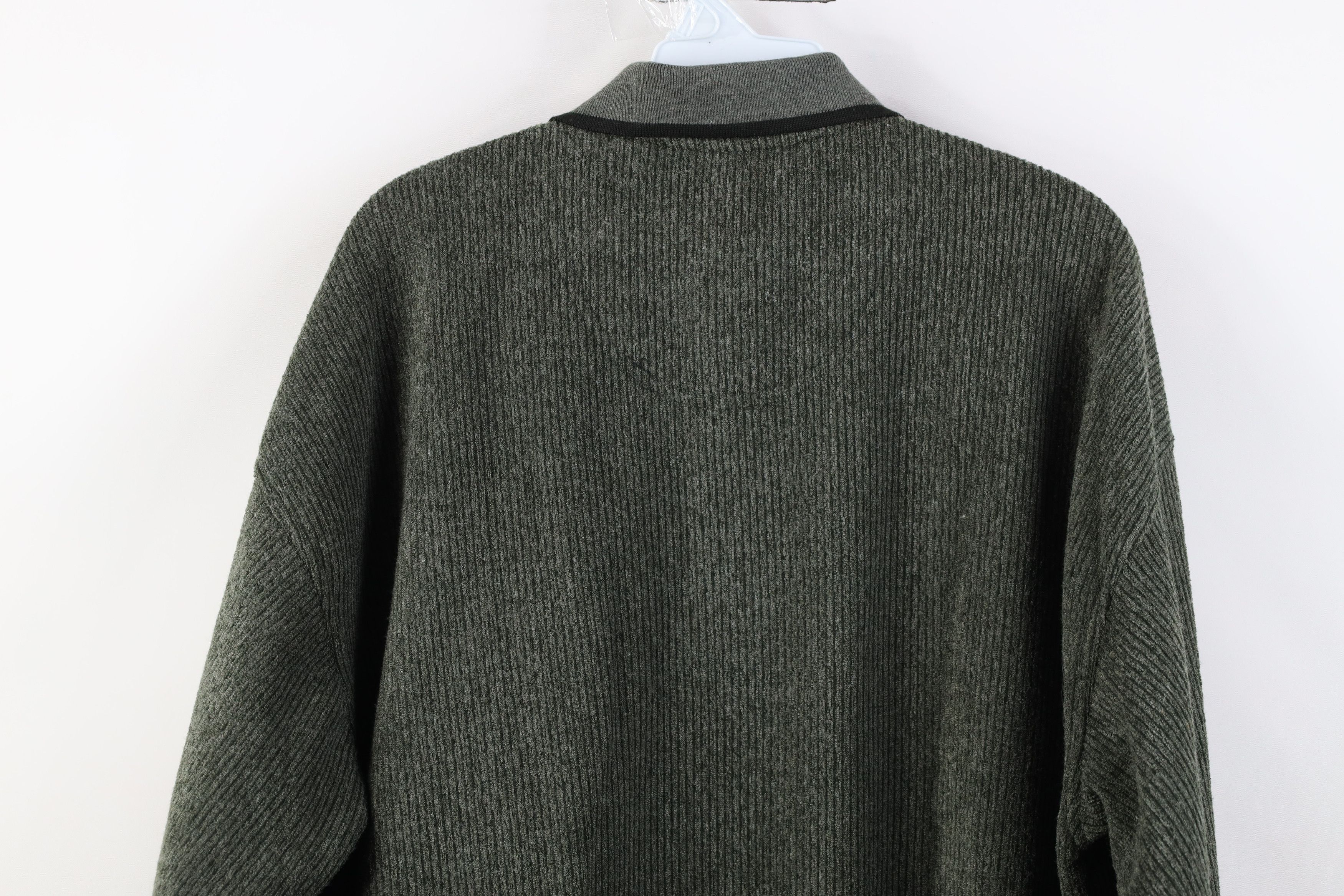 Vintage Vintage 90s Streetwear Fleece Collared Pullover Sweatshirt Size US L / EU 52-54 / 3 - 10 Thumbnail