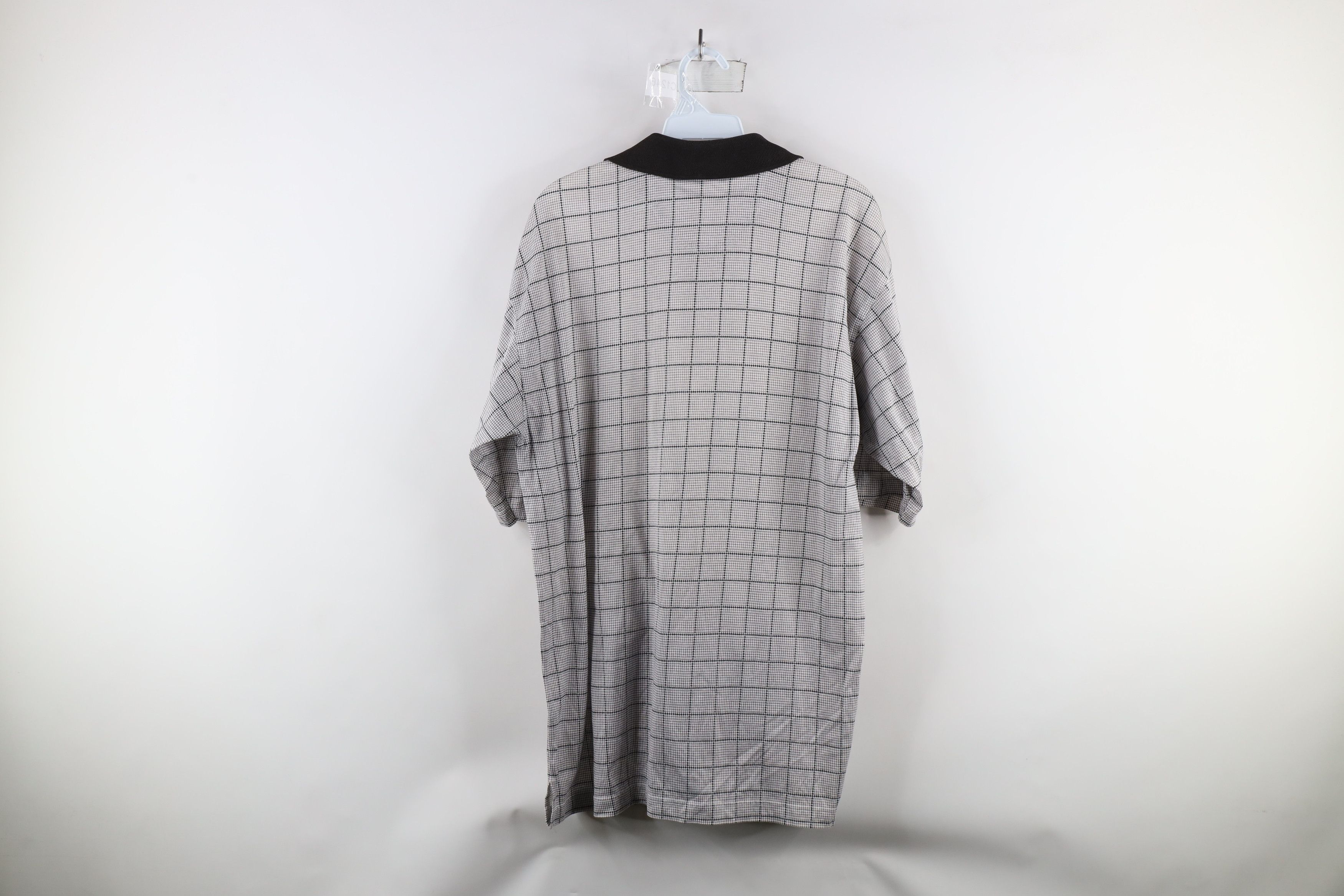 Vintage Vintage 90s Streetwear Houndstooth Collared Golf Polo Shirt Size US S / EU 44-46 / 1 - 8 Thumbnail