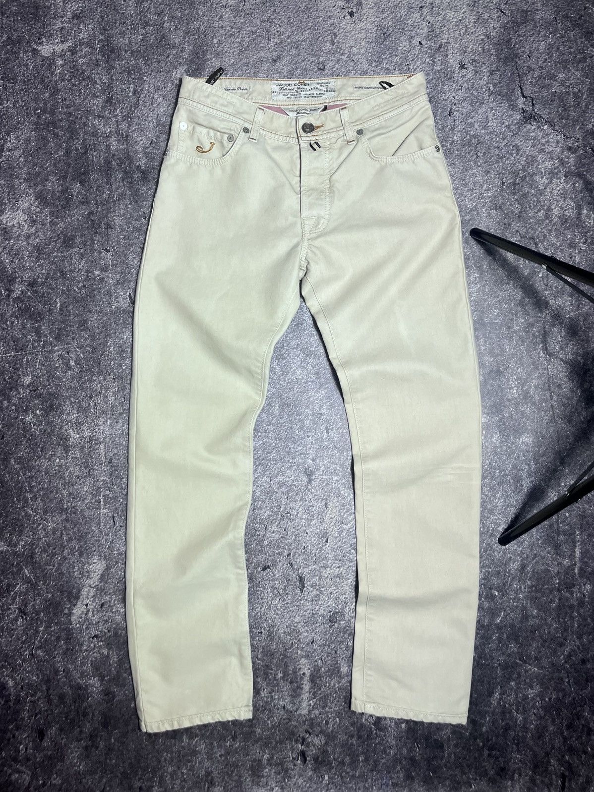 Jacob Cohen Jacob Cohen J623 Comfort Luxury Jeans Beige Mens Size 31 Size US 31 - 1 Thumbnail