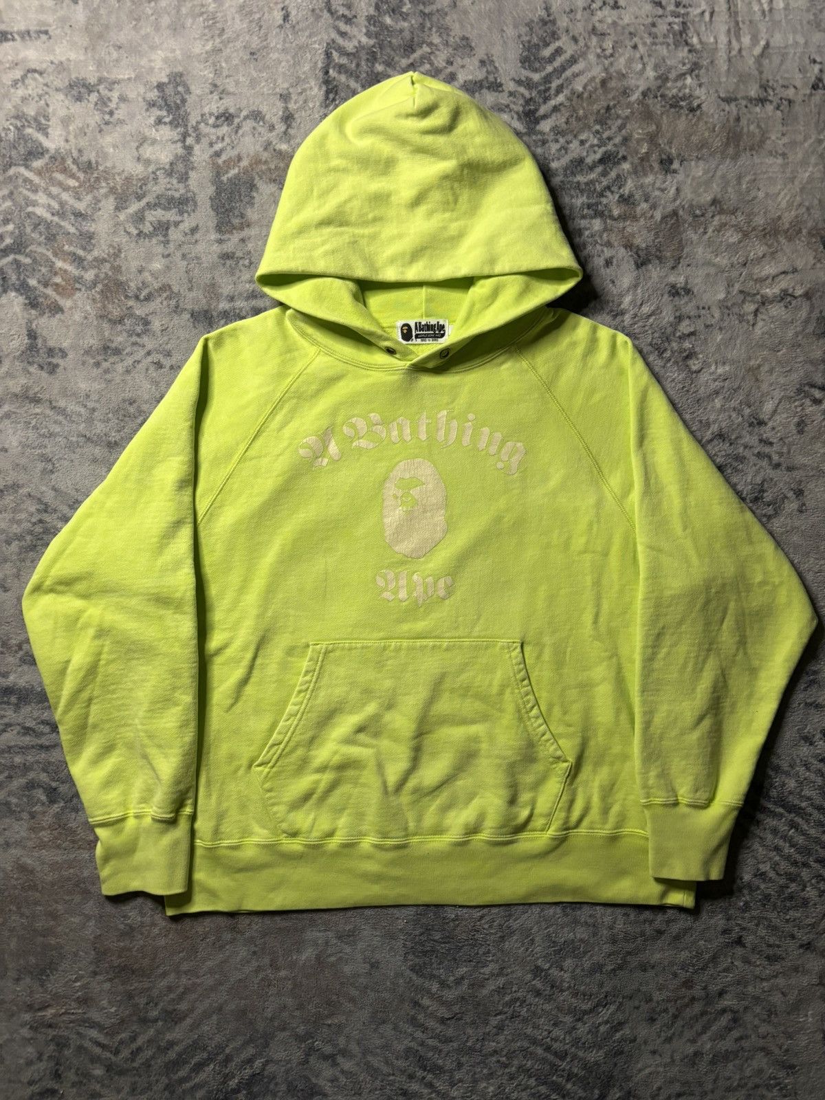 Bape Bape Green Pullover Hoodie Size US L / EU 52-54 / 3 - 4 Thumbnail