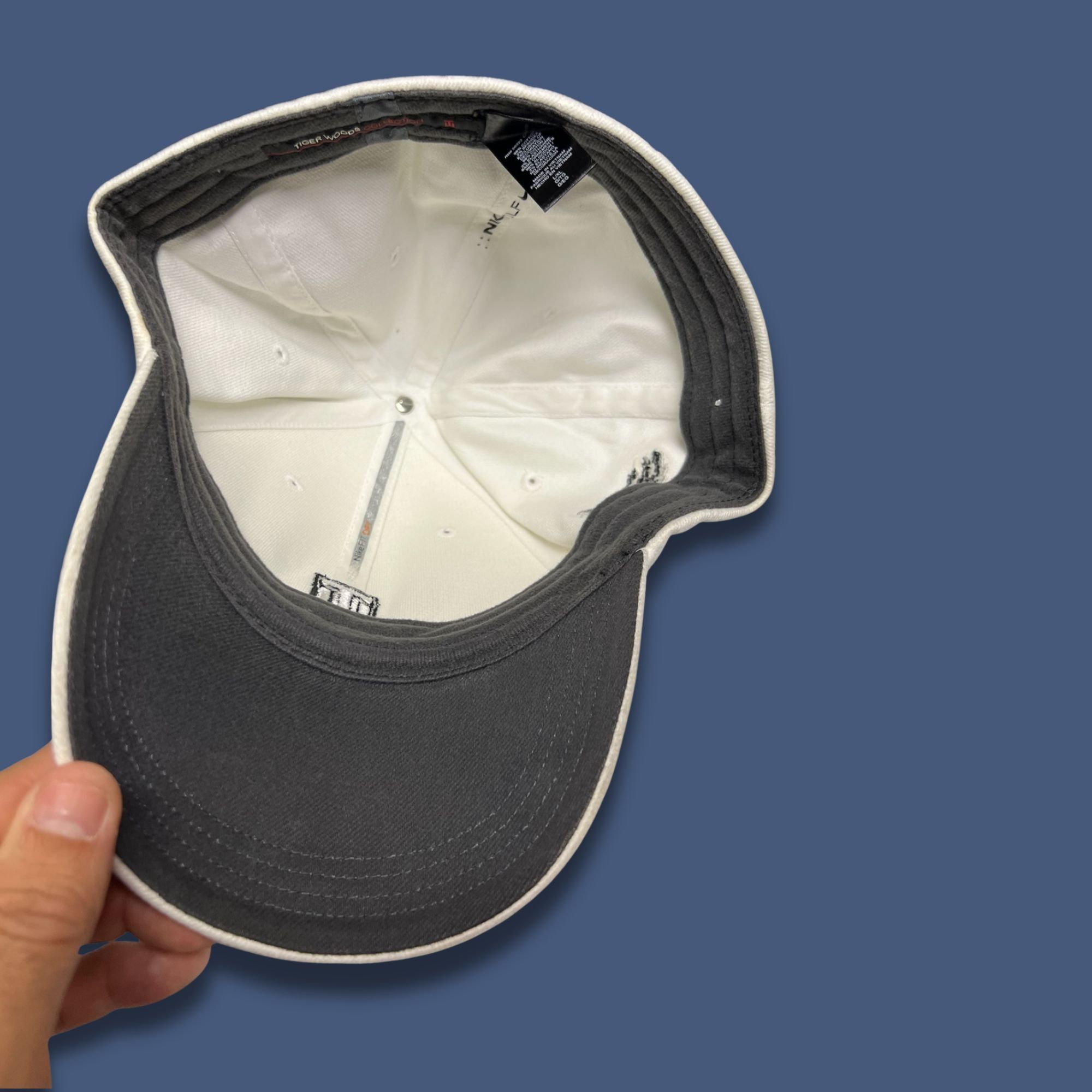 Nike Nike Tiger Woods Legacy91 Golf Hat L/XL White Adjustable Fit Size ONE SIZE - 5 Thumbnail