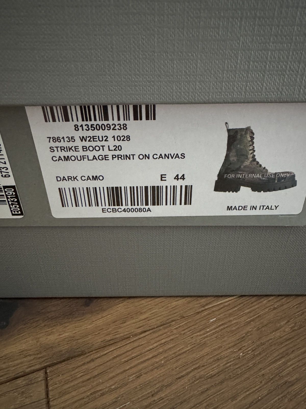 Balenciaga BALENCIAGA CAMO STRIKE BOOTS Size US 11 / EU 44 - 11 Thumbnail