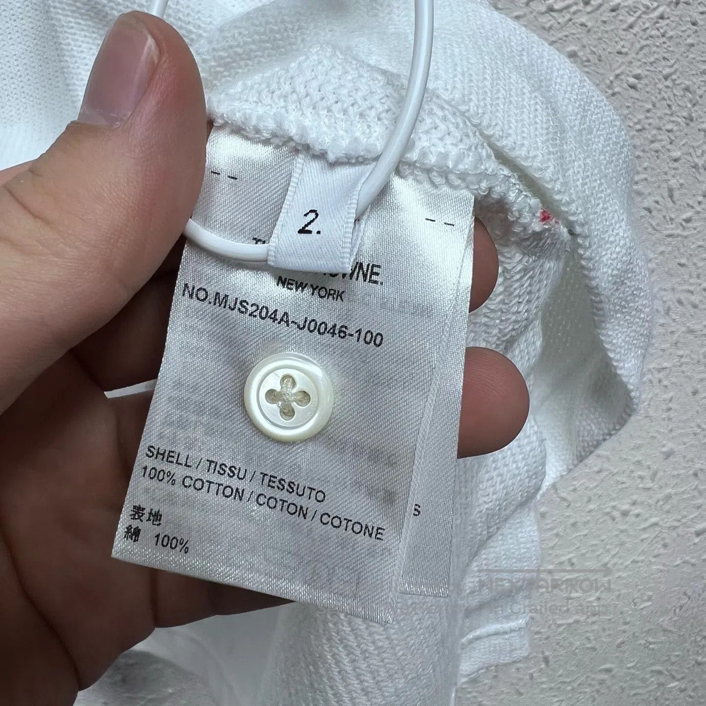 Thom Browne Thom Browne SIZE2 SS23 Striped White Knit Short-Sleeved T-s Size M / US 6-8 / IT 42-44 - 5 Thumbnail