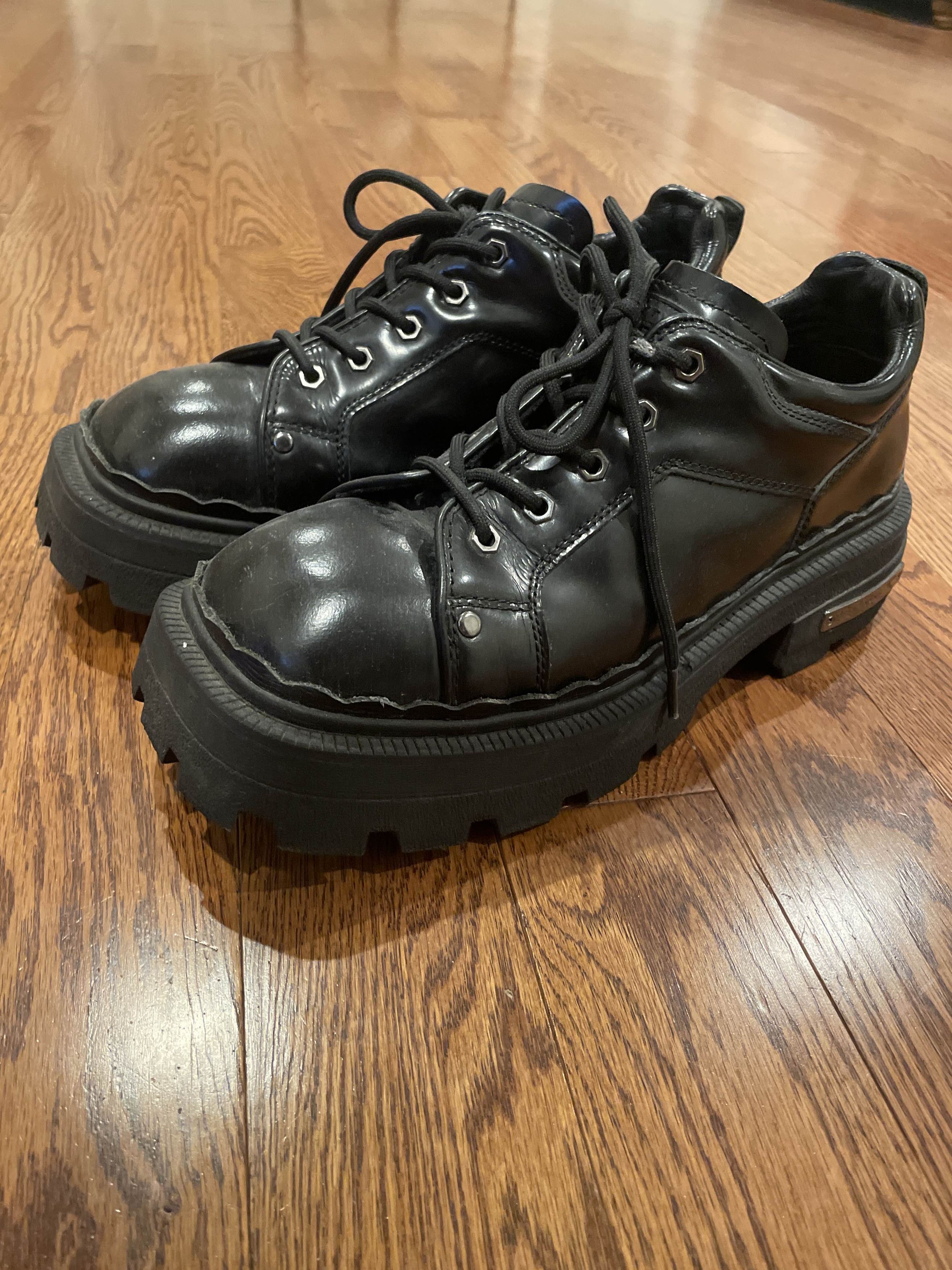靴 eytys Detroit 39 EYTYS Black Detroit Oxfords Eytys