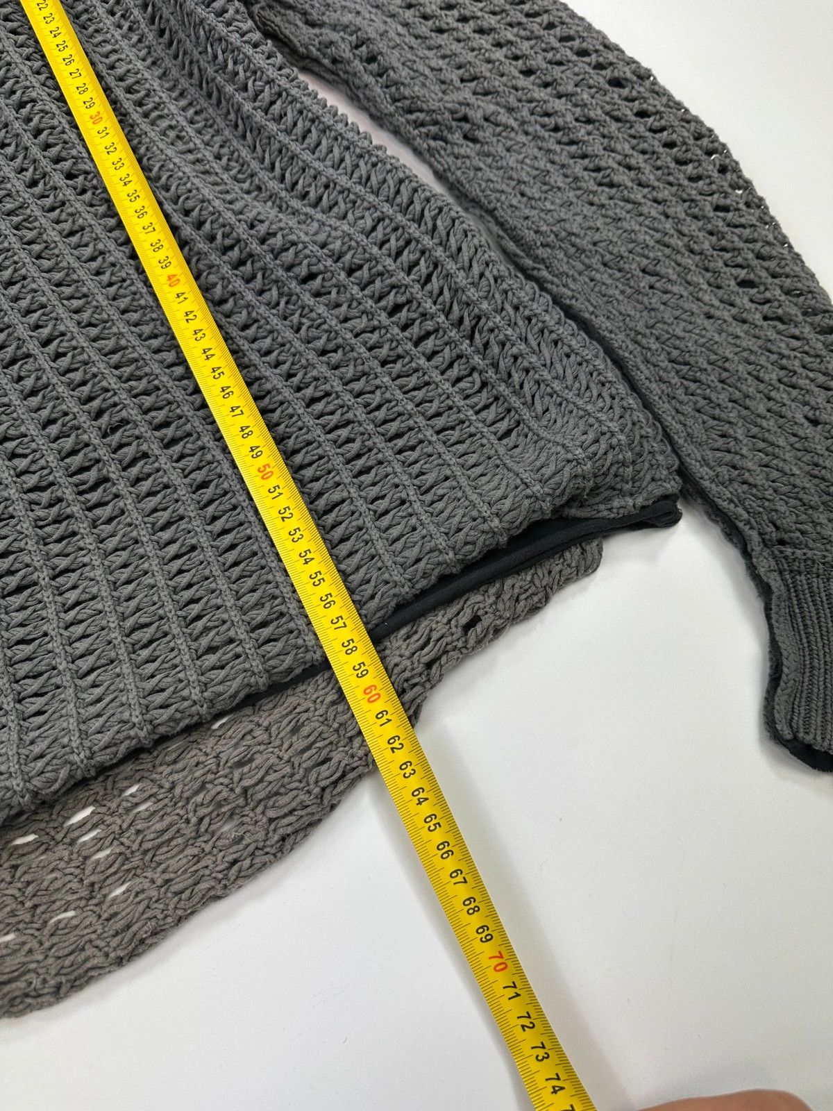 Dolce & Gabbana Dolce & Gabbana 00’s Net Double Layer Grey Mesh Cotton Knit Size US M / EU 48-50 / 2 - 11 Thumbnail