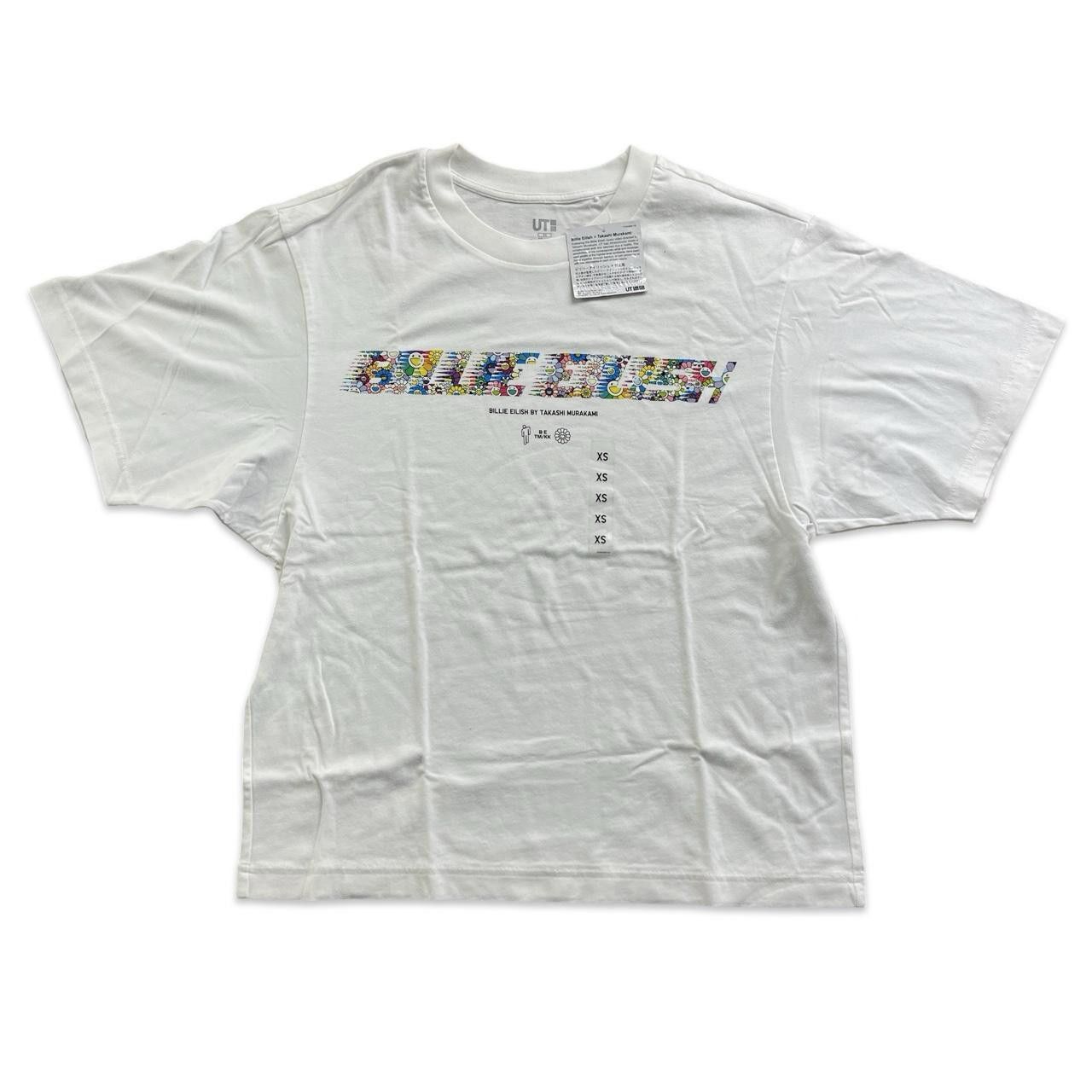 Designer UNIQLO Billie Eilish x Takashi Murakami White Graphic Tee Size XS / US 0-2 / IT 36-38 - 1 Thumbnail