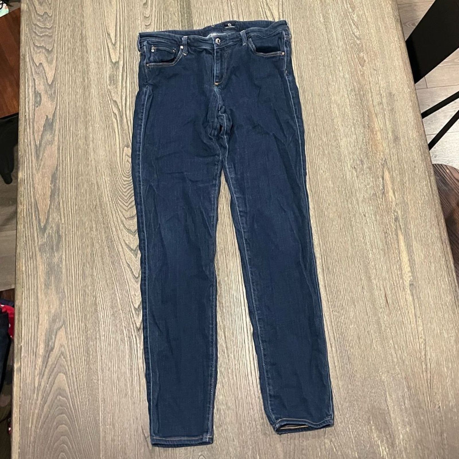 Vintage Adriana Goldsmith Womens Skinny Jeans Stretch Denim Size 32R Size 32" / US 10 / IT 46 - 1 Thumbnail