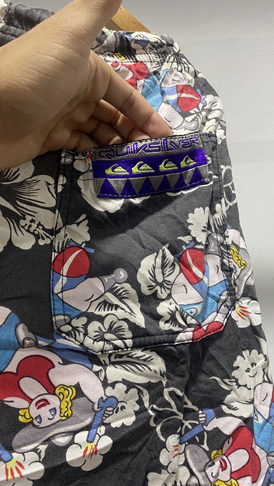 Quiksilver Quiksilver Cartoon Beach Pants 80s Size US 34 / EU 50 - 13 Thumbnail