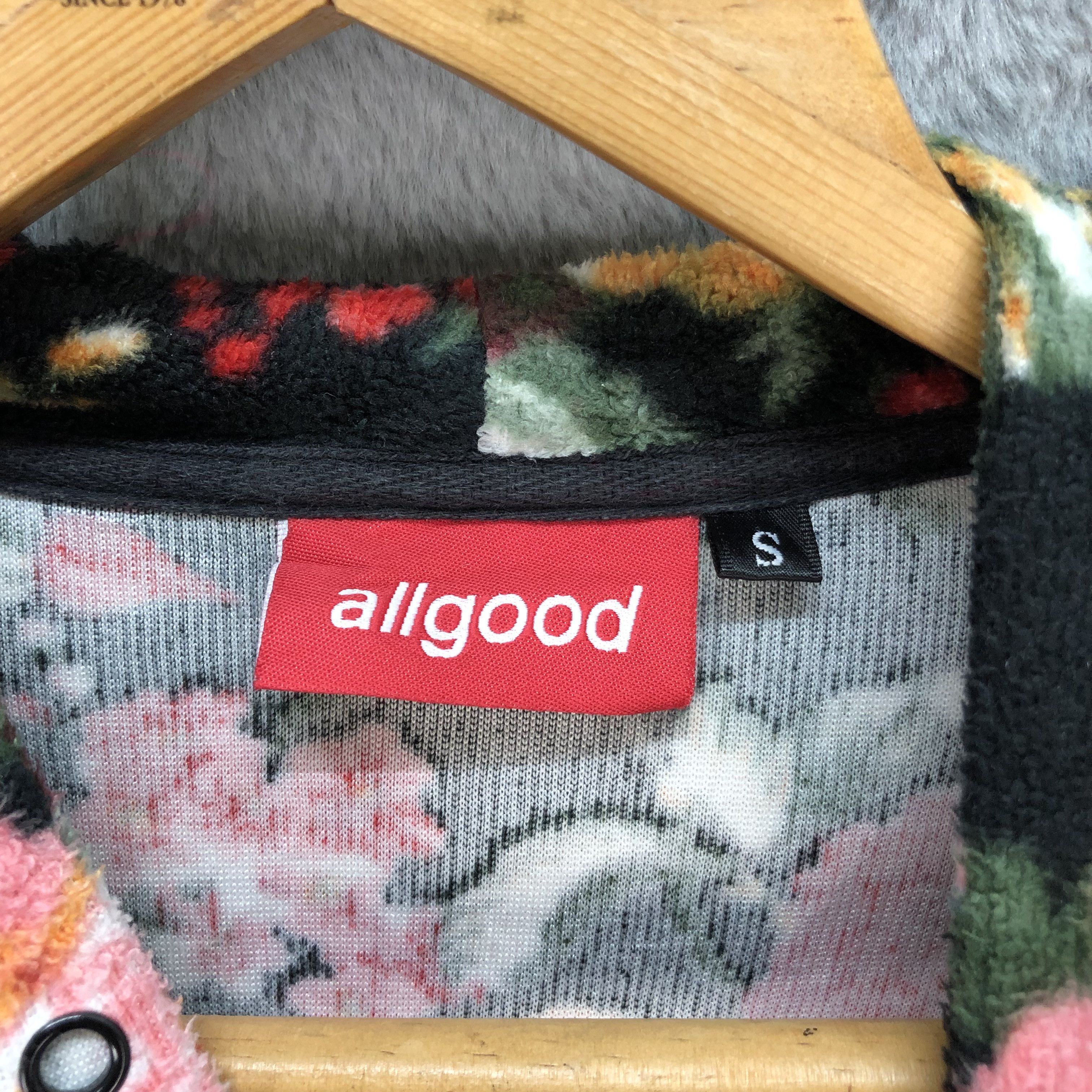 Japanese Brand ALLGOOD HATERS CREW BIG LOGO FLORAL FLEECE HOODIES #5597-200 Size US S / EU 44-46 / 1 - 9 Thumbnail