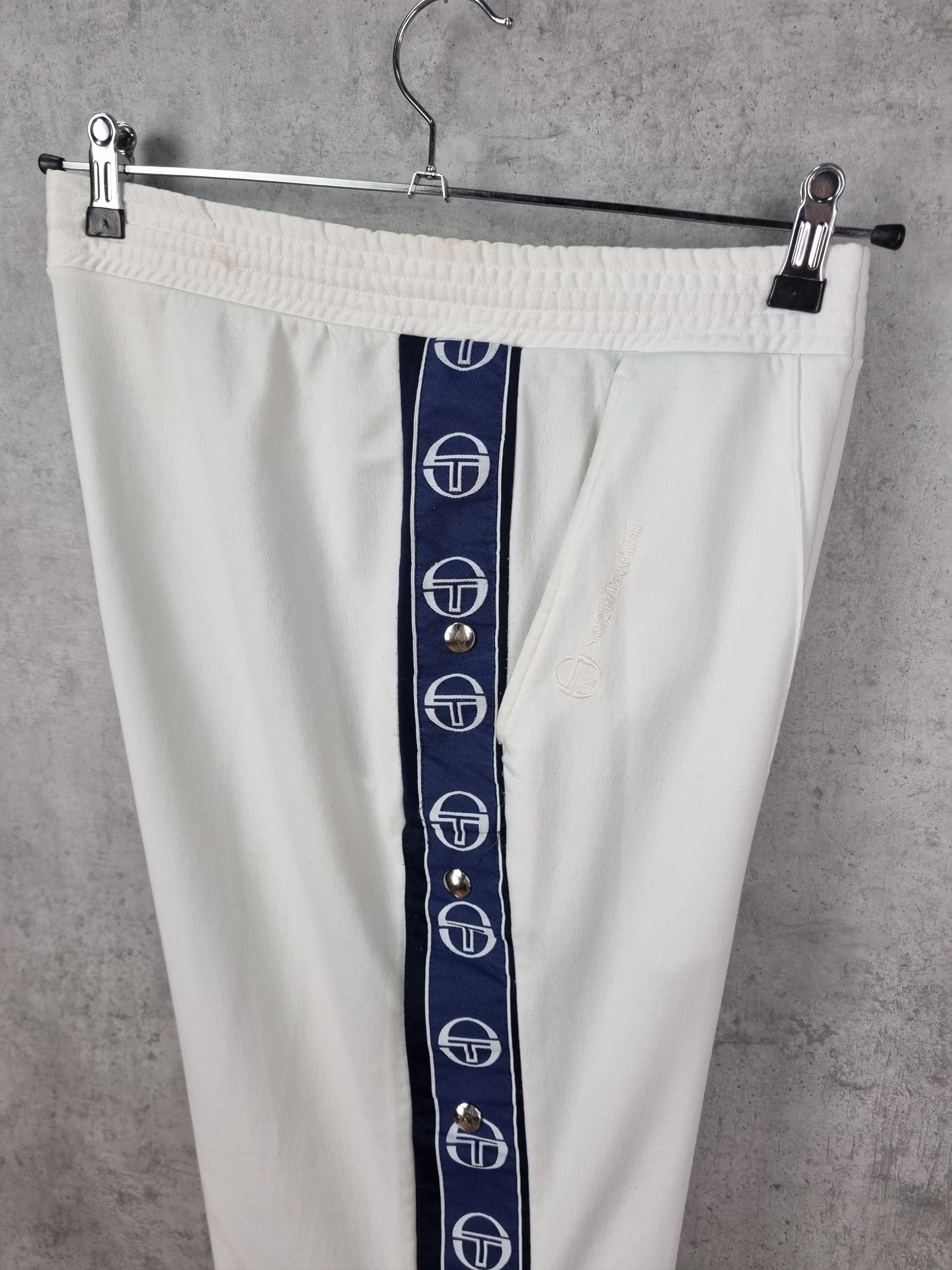 Sergio Tacchini × Vintage Sergio Tacchini Popper Italian Gardenia Tracksuit Pant Size US 36 / EU 52 - 3 Thumbnail