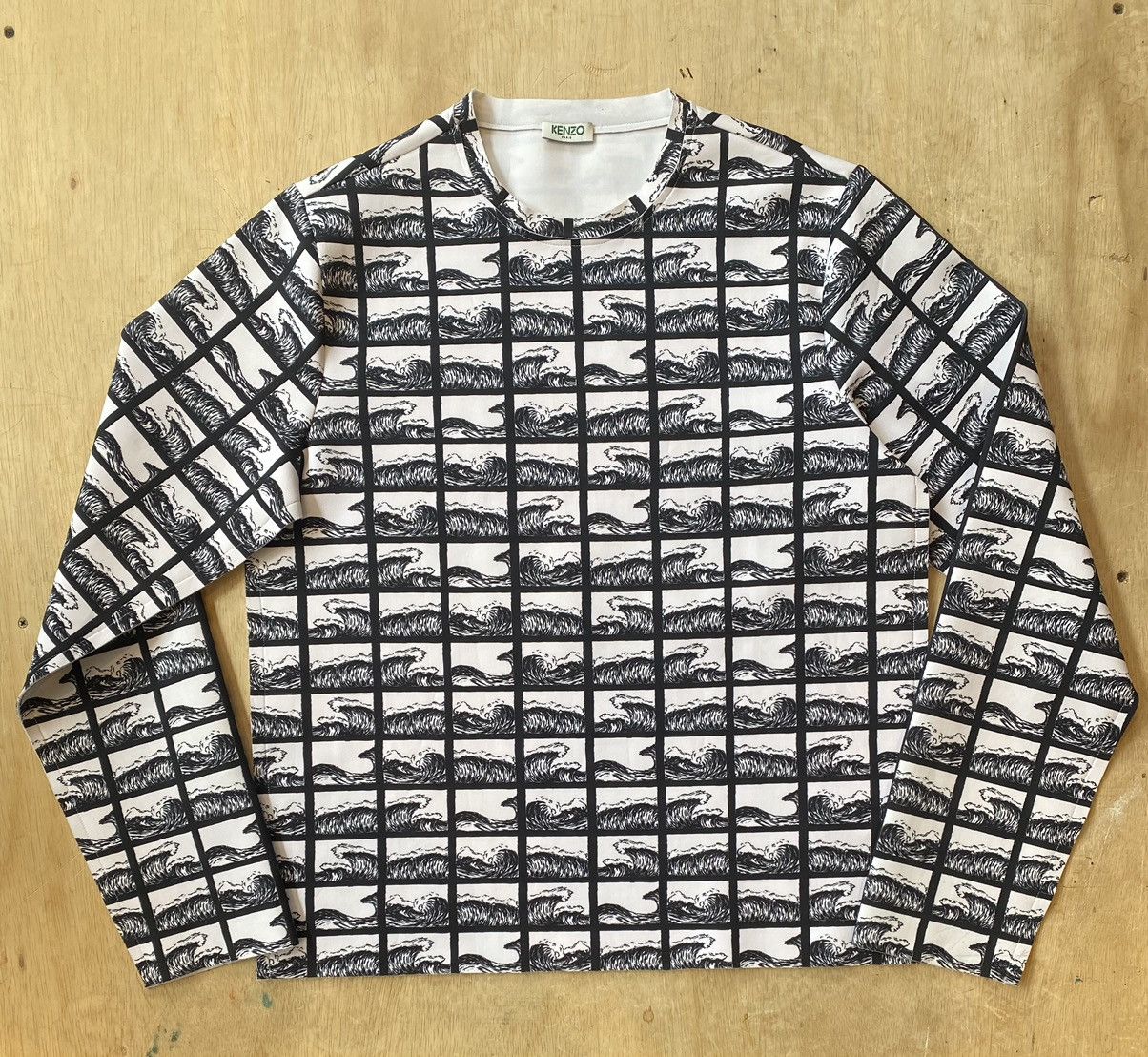 Kenzo Kenzo Square Waves Sweatshirt Size S Size US S / EU 44-46 / 1 - 1 Thumbnail