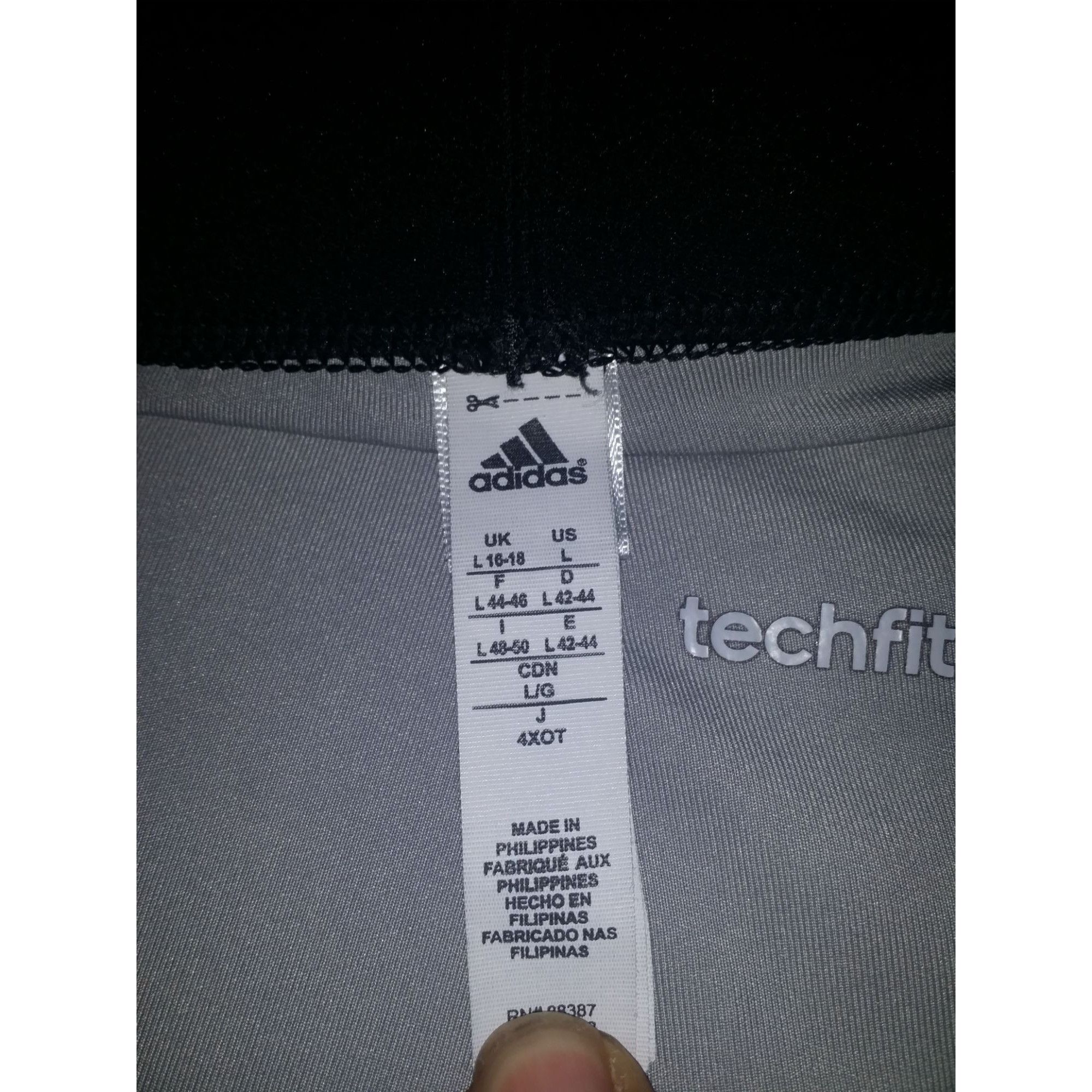 Adidas Adidas Techfit Athletic Capri Leggings Women Sz L Black Prin Size 38" / US 16 / IT 52 - 7 Thumbnail