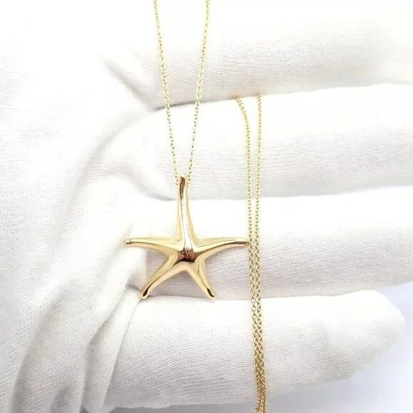 Tiffany & Co. Tiffany & Co 18k Yellow Gold Large Starfish Pendant Necklace Size ONE SIZE - 11 Thumbnail