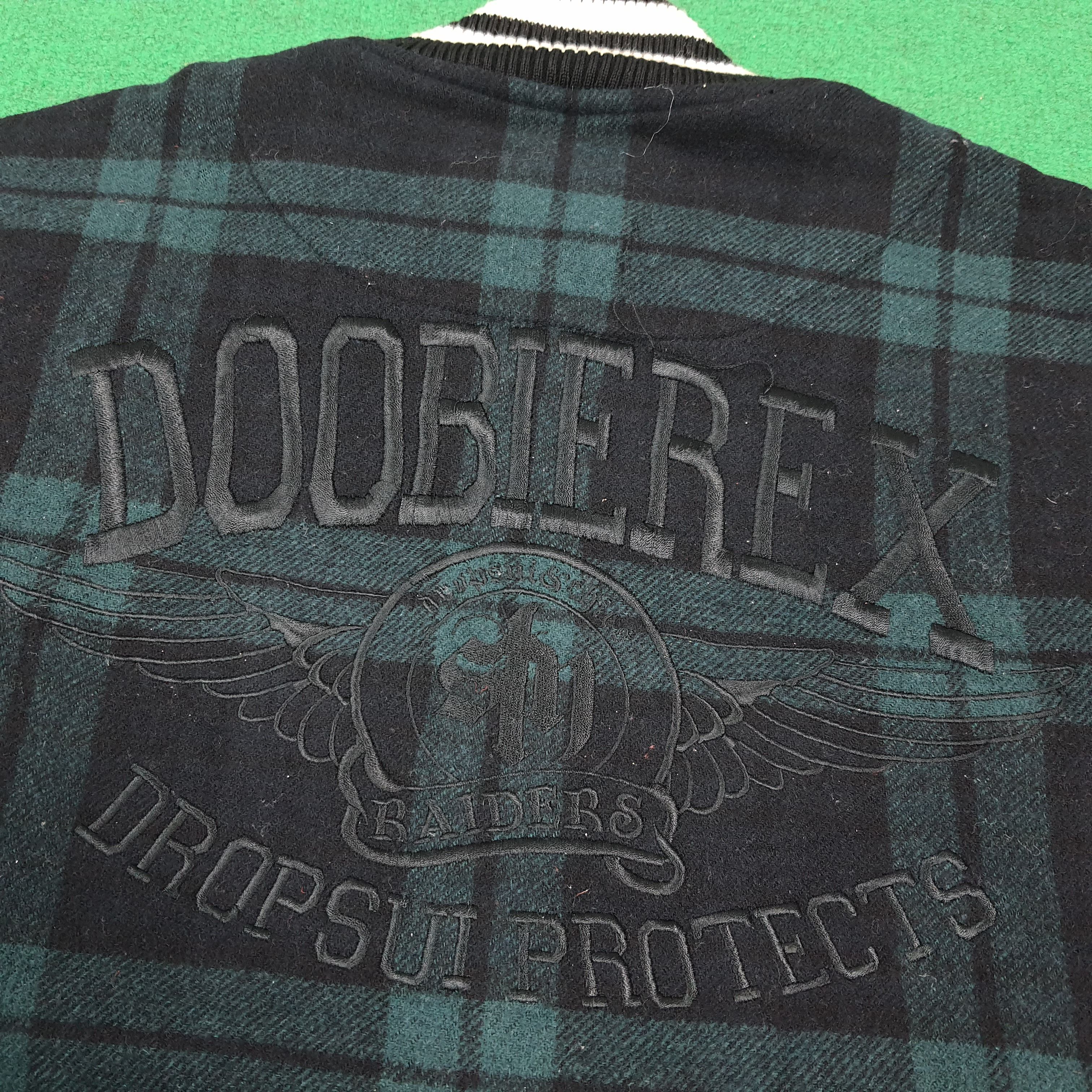 Japanese Brand Vintage Doobierex Plaid Varsity Jacket Wool Blend C309N15 Size US L / EU 52-54 / 3 - 4 Thumbnail