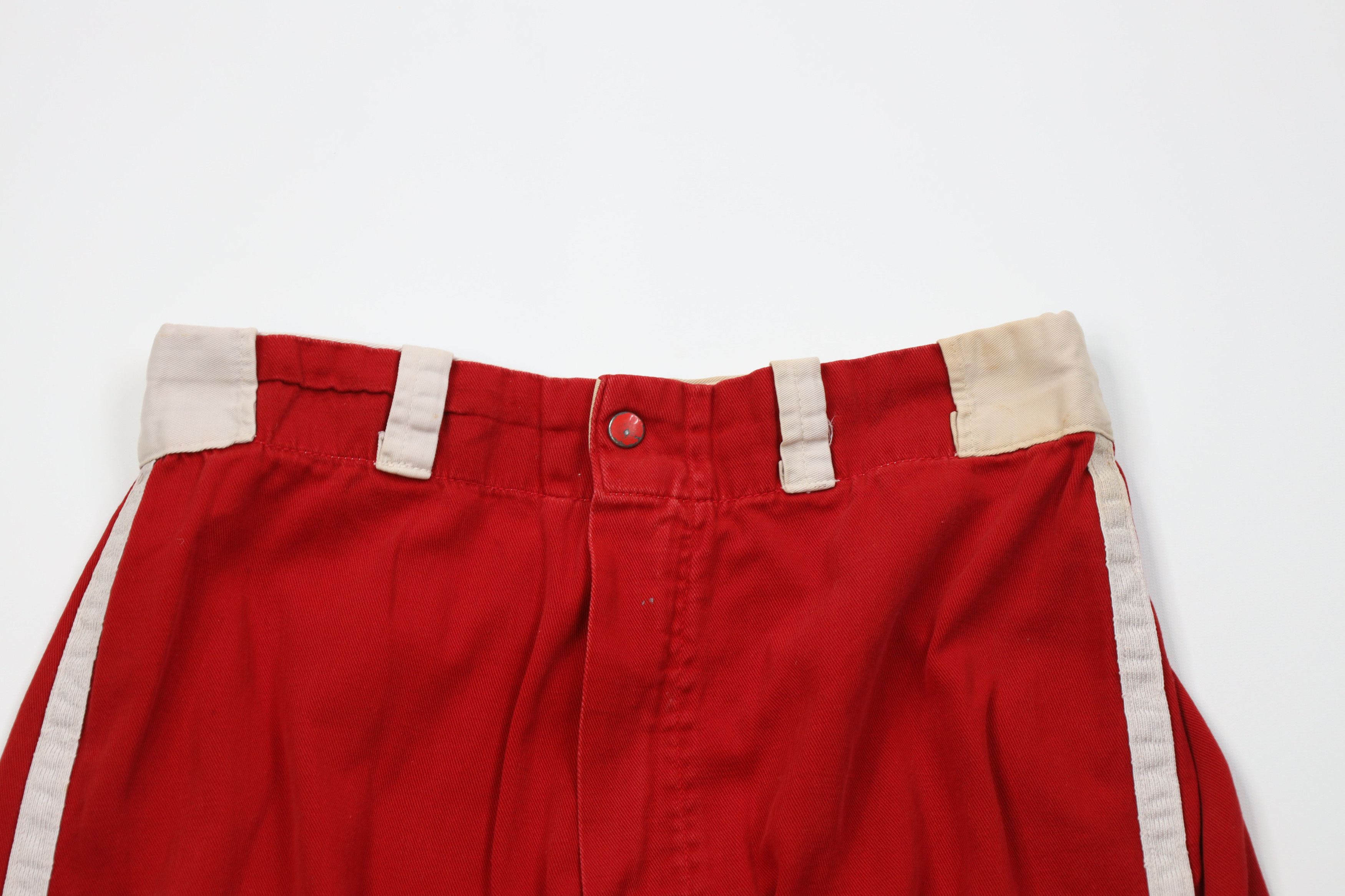 Vintage Vintage 50s Football Baseball Uniform Pants Red Cotton USA Size US 34 / EU 50 - 2 Thumbnail