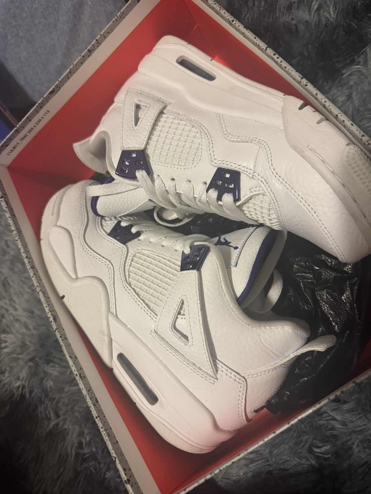 Jordan Brand Air Jordan 4 Retro GS Metallic purple Size US 7.5 / IT 37.5 - 1 Thumbnail