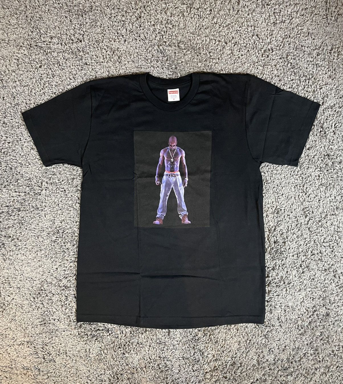 Supreme 2020SS Supreme Tupac Hologram Photo Tee Black Size US M / EU 48-50 / 2 - 1 Thumbnail