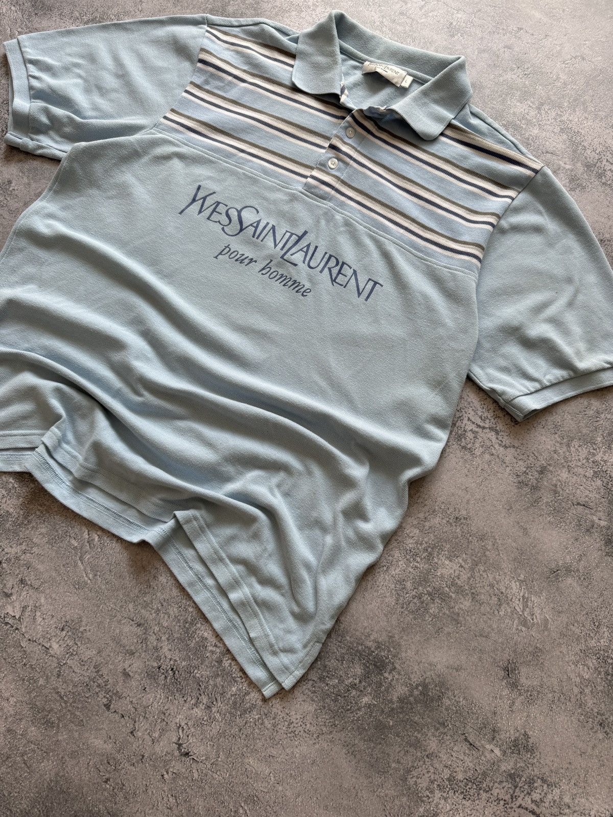 Vintage × Yves Saint Laurent Vintage Yves Saint Laurent Polo T-shirt size L Size US L / EU 52-54 / 3 - 2 Thumbnail