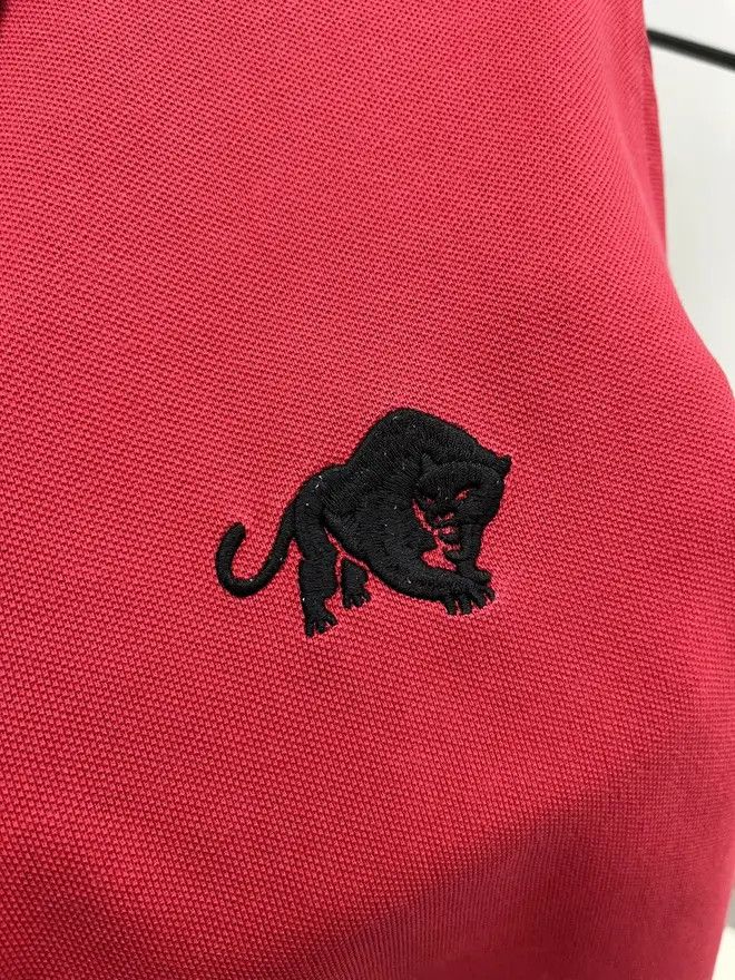Prada Prada panther red polo shirt Size US L / EU 52-54 / 3 - 2 Thumbnail