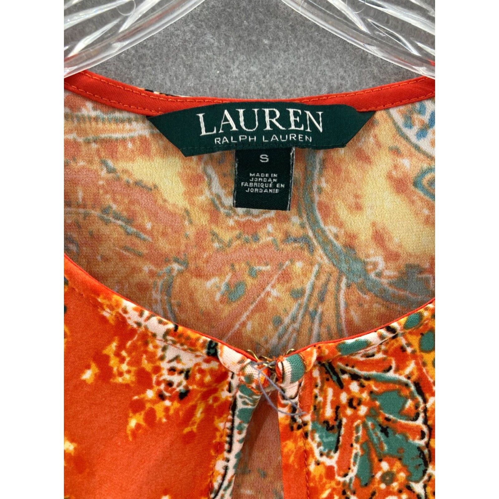 Ralph Lauren Lauren Ralph Lauren Blouse Womens Small Orange Floral Sleeveless Round Neck Pullover Regular Hawaiian Flower Womens Size M / US 6-8 / IT 42-44 - 2 Thumbnail