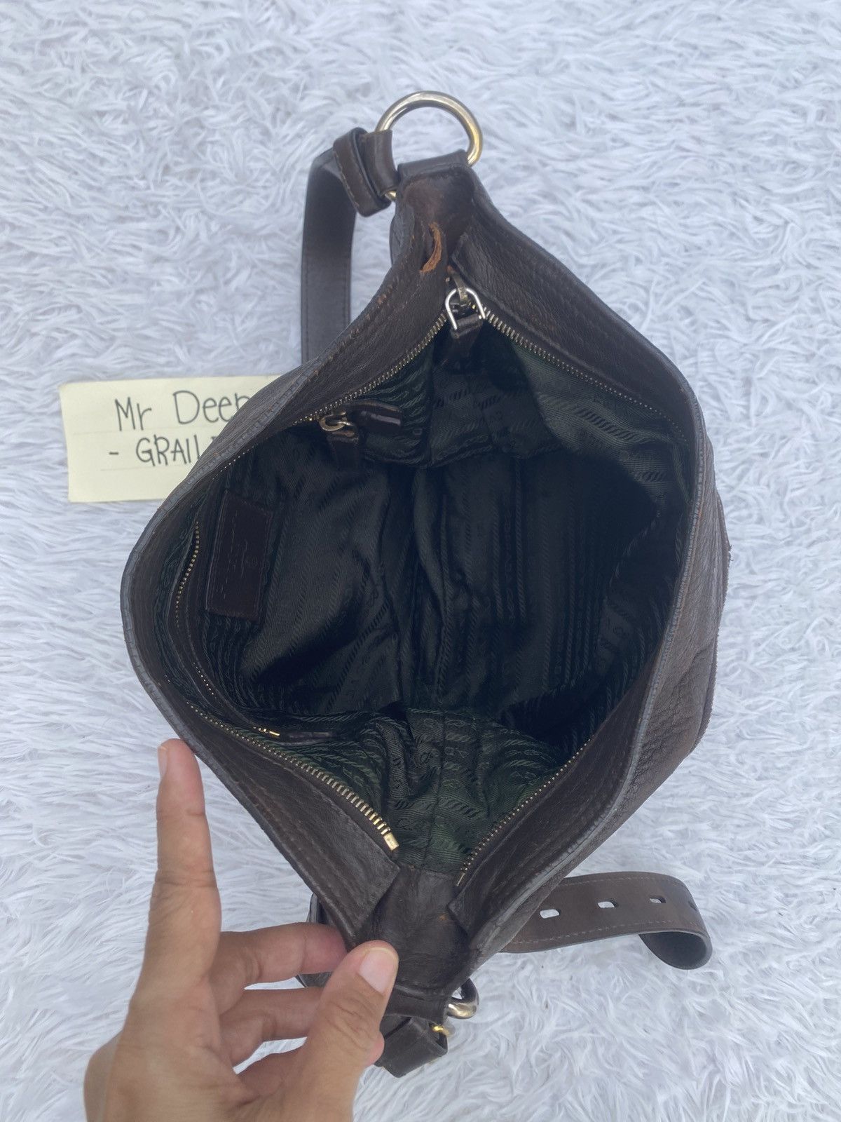 Prada Rare PRADA Leather Cross Body Bag Size ONE SIZE - 13 Thumbnail