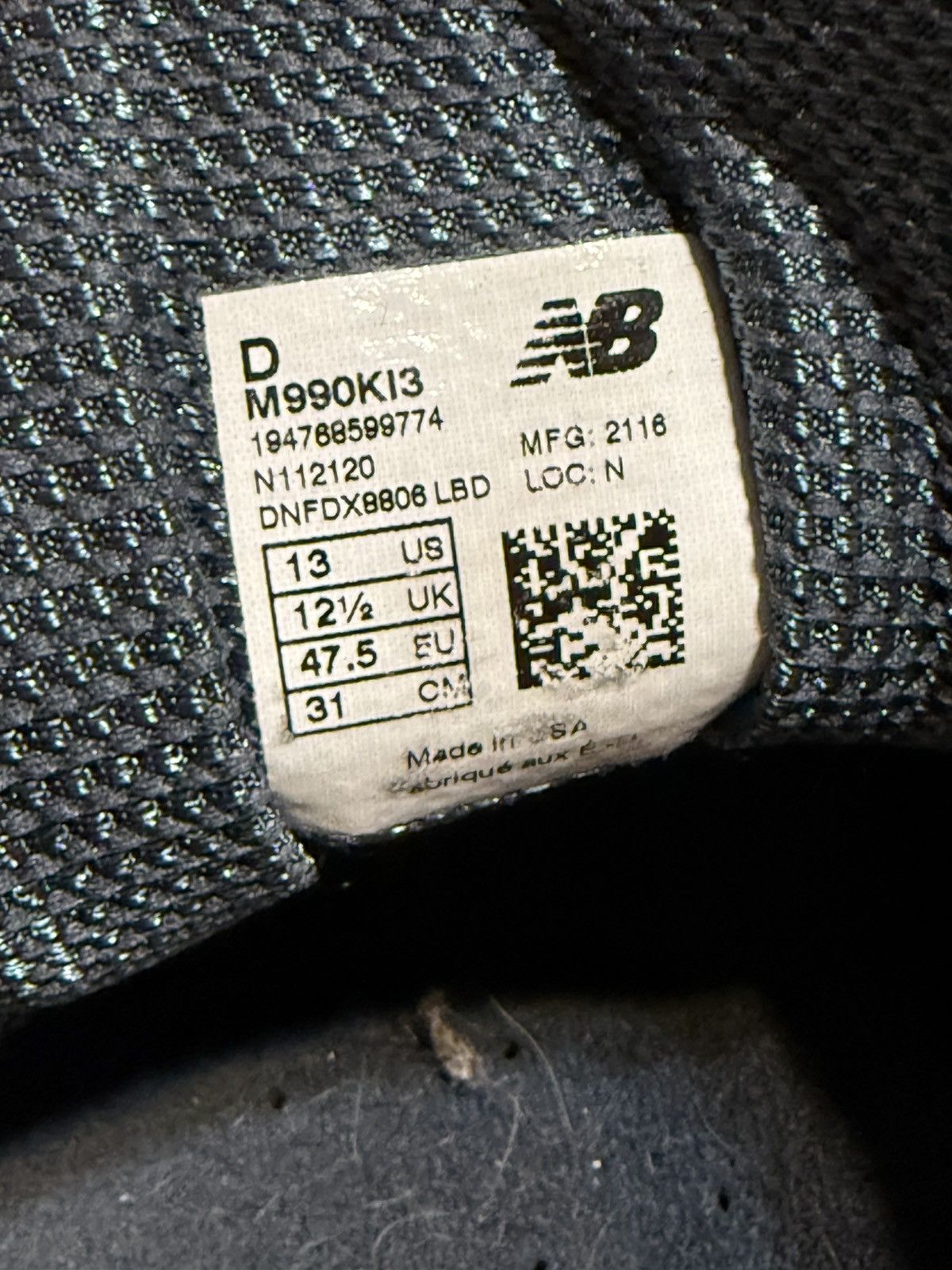 Kith × New Balance New Balance 990v3 Kith Genesis Blue 2021 Size 13 M990KI3 Size US 13 / EU 46 - 7 Thumbnail