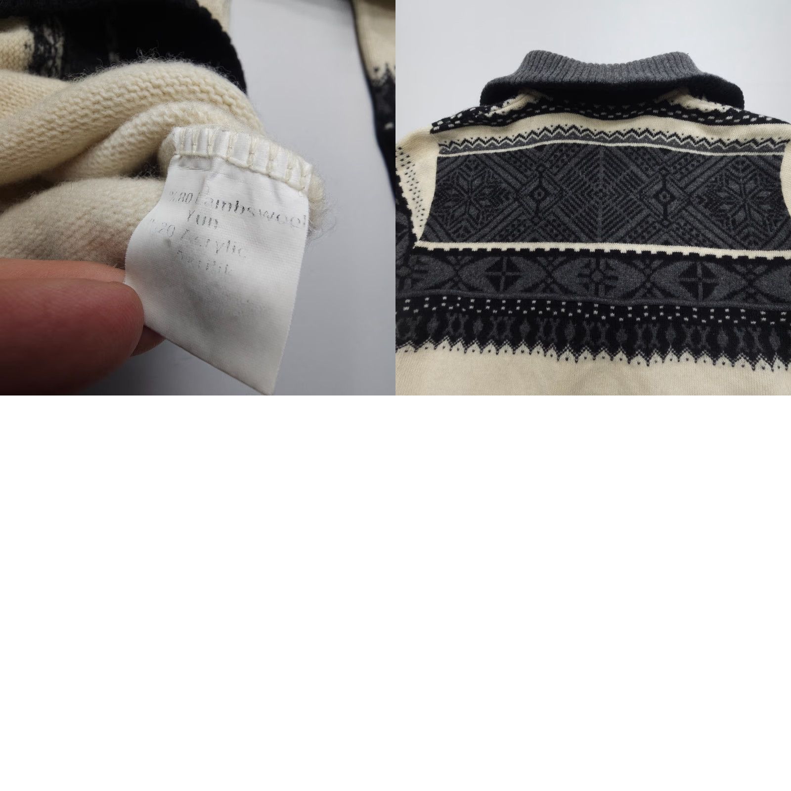 Vintage Sementa Fair Isle Wool Sweater Mens Medium Nordic 1/4 Zip Knit Apres Ski Size US M / EU 48-50 / 2 - 8 Thumbnail