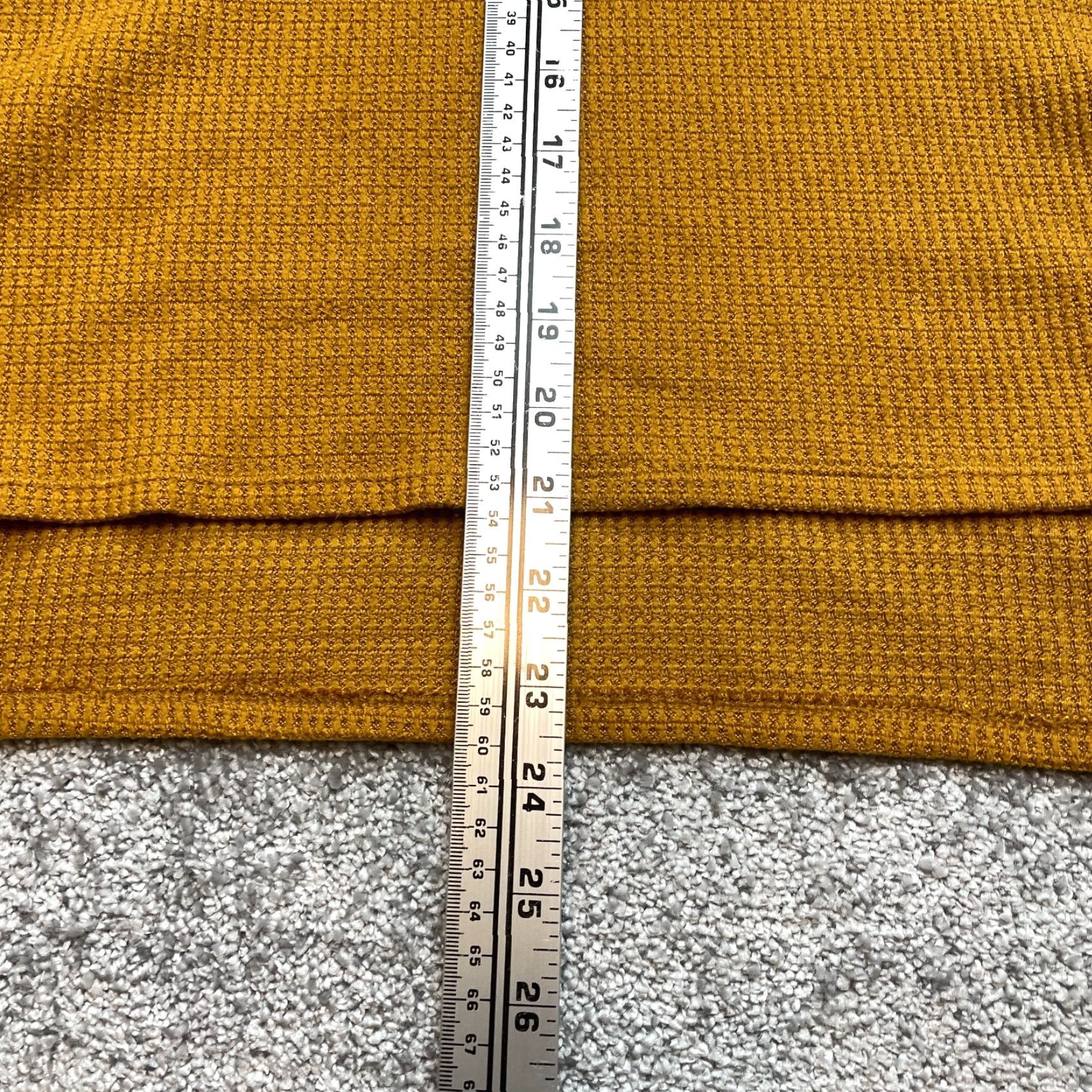 American Eagle Outfitters American Eagle Sweater Womens XS Golden Yellow Relaxed Fit Waffle Knit Pullover Size XS / US 0-2 / IT 36-38 - 4 Thumbnail