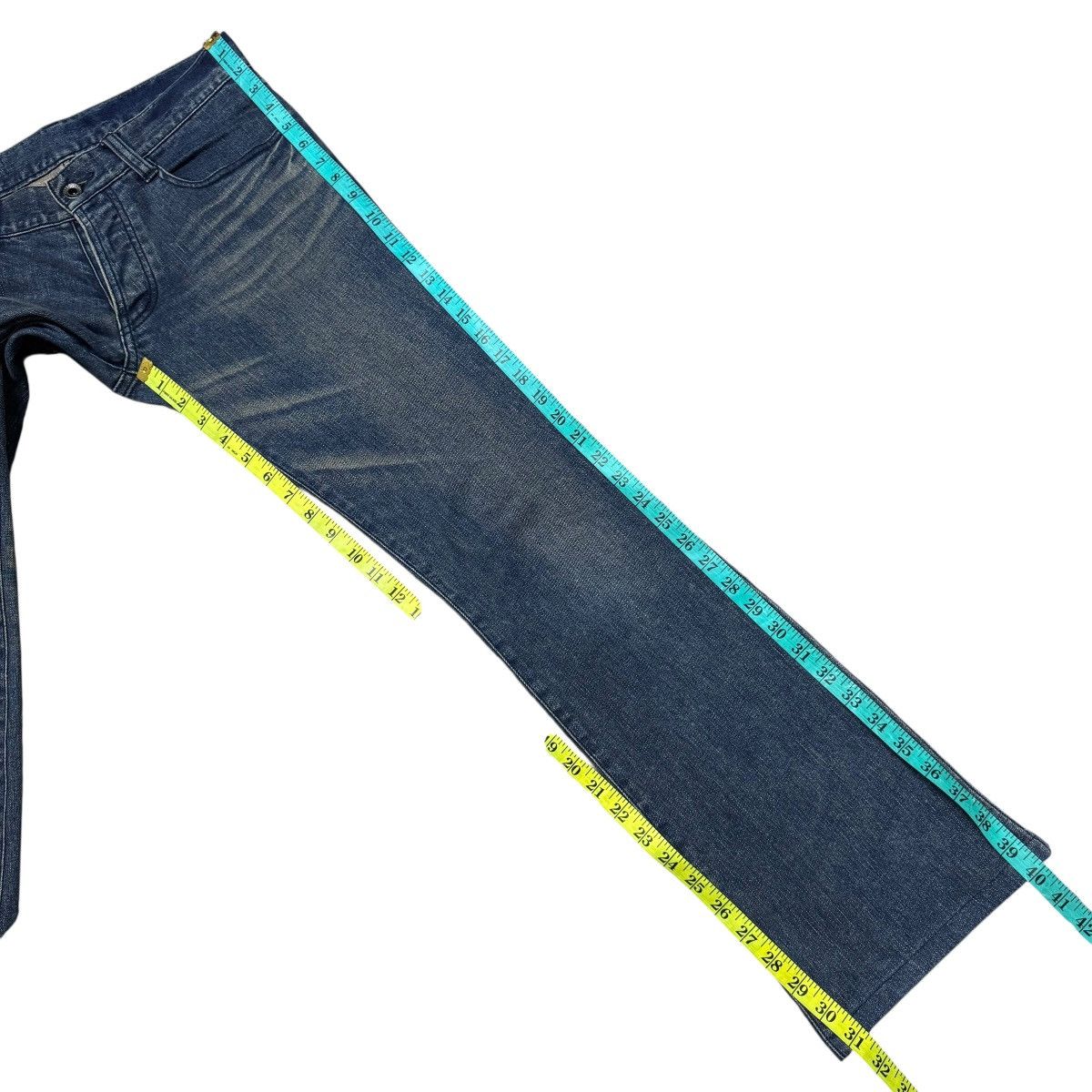 5351 POUR LES HOMMES 5351 Pour Les Hommes Denim Flare Jeans Hedi Slimane Size US 32 / EU 48 - 22 Thumbnail