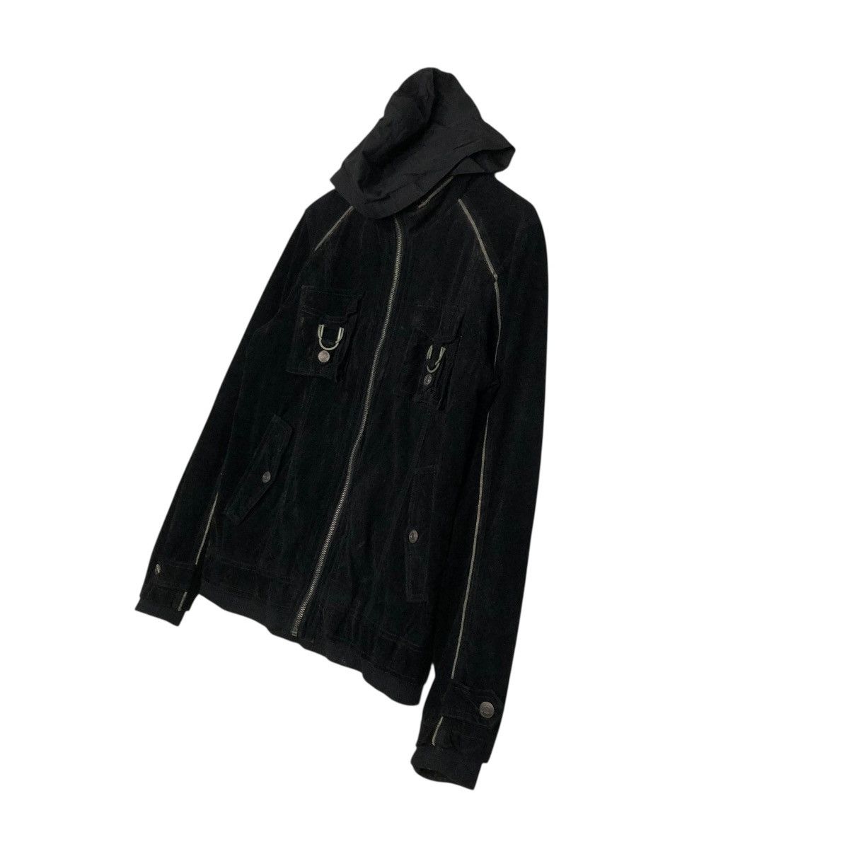 In The Attic 🔥RICH BLACK PUNK DESIGN BIKER JACKET BUTTON IN THE ATTIC Size US M / EU 48-50 / 2 - 4 Thumbnail